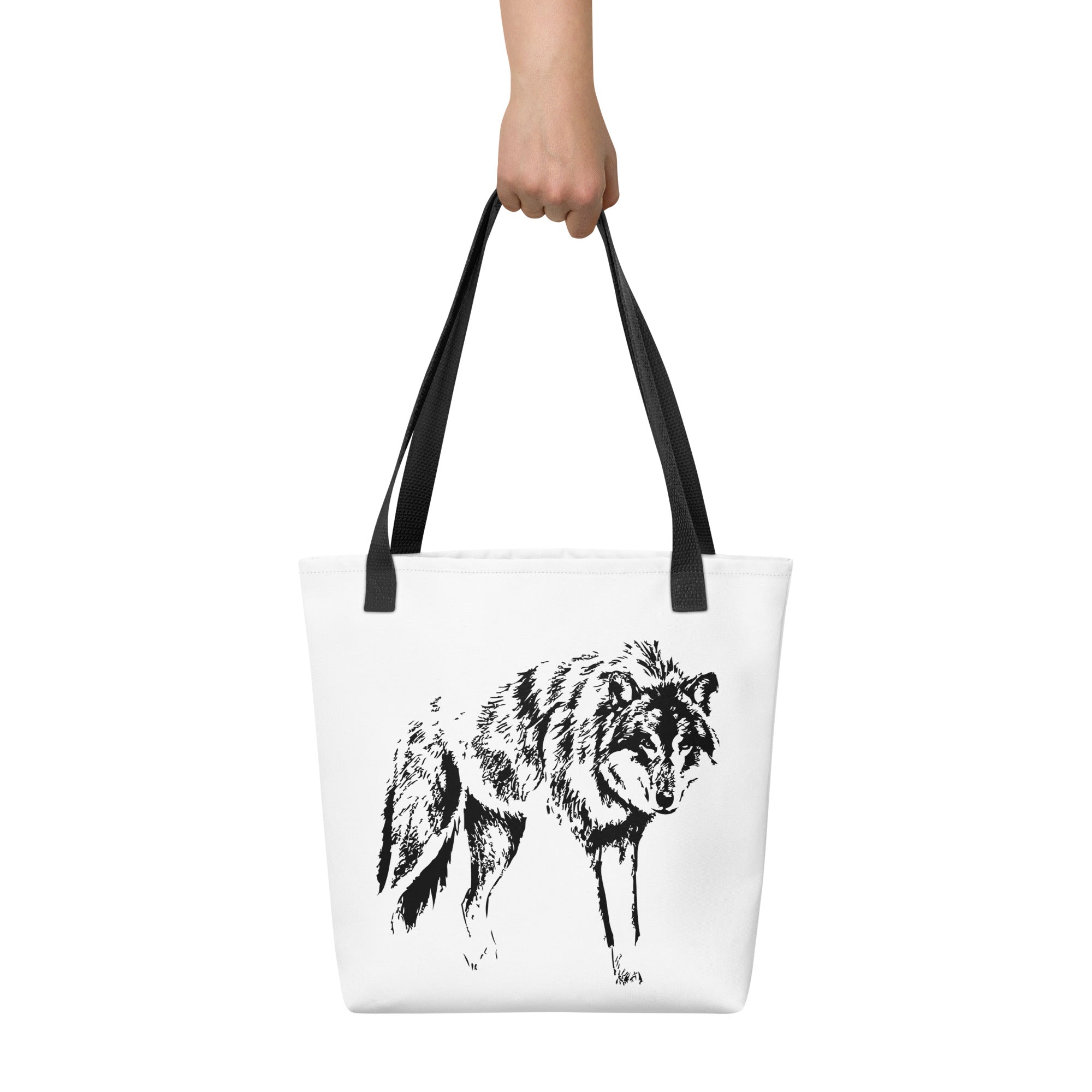Tote bag- Wolf Mono