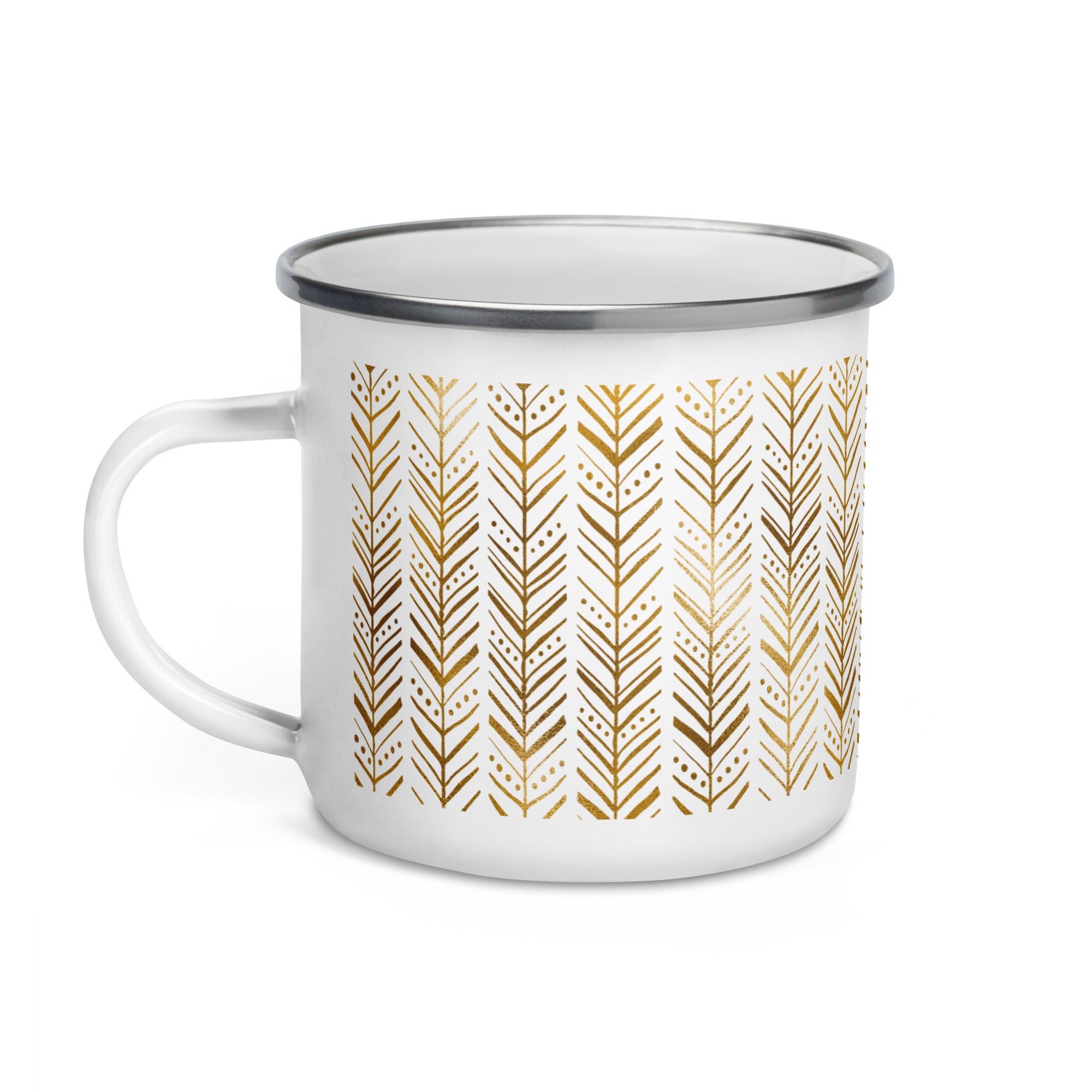 Enamel Mug- Golden Pattern IV