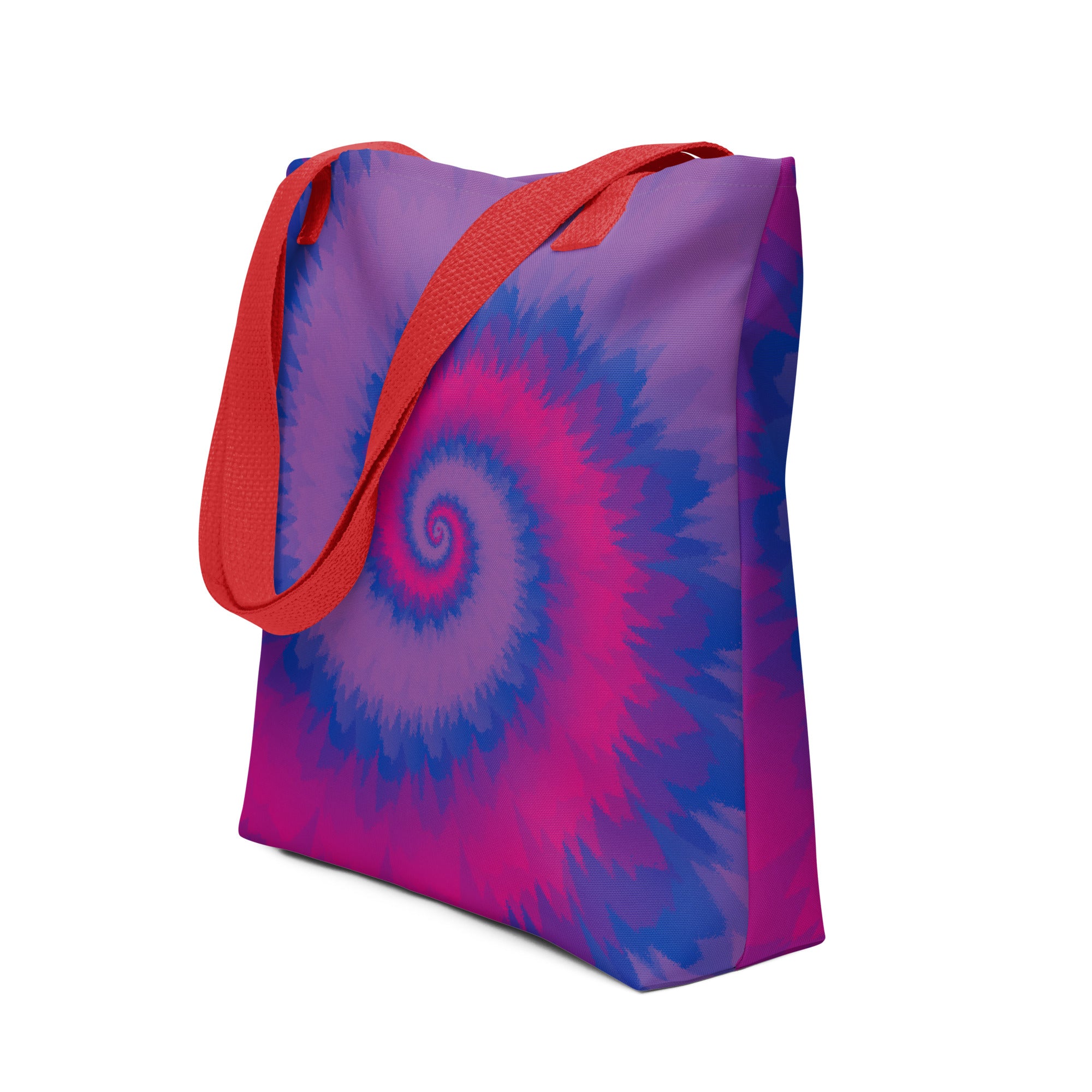 Tote bag-Tie Dye Spiral - Bisexual