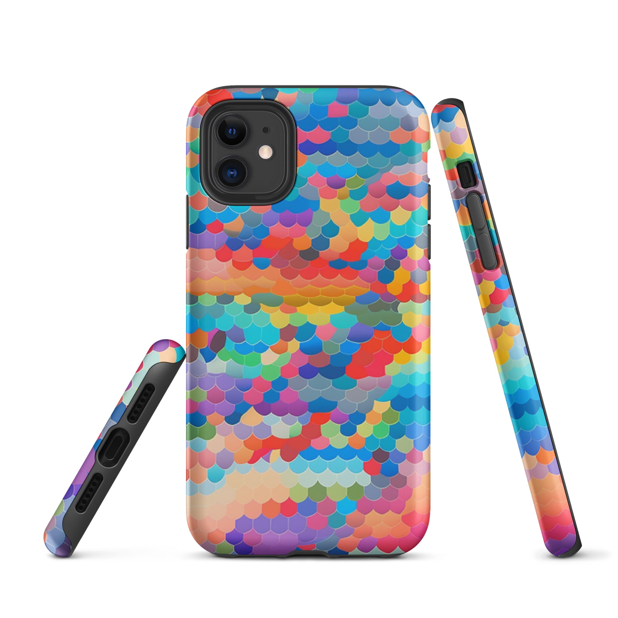 Tough Case for iPhone®- Rainbow Cloud Pattern III