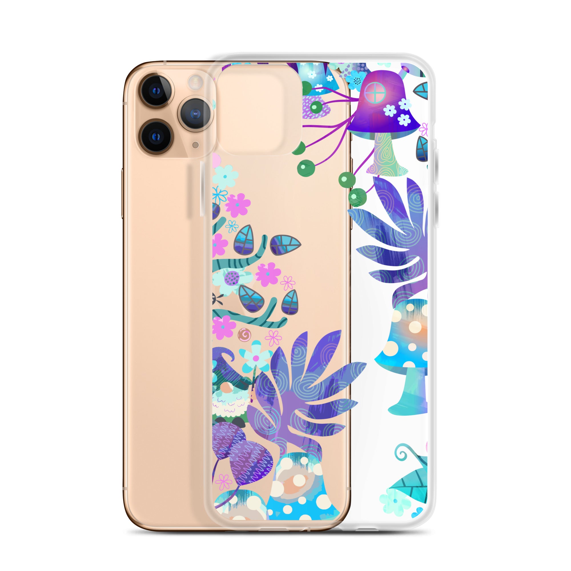 Clear Case for iPhone®- Enchanted Forest Design IV
