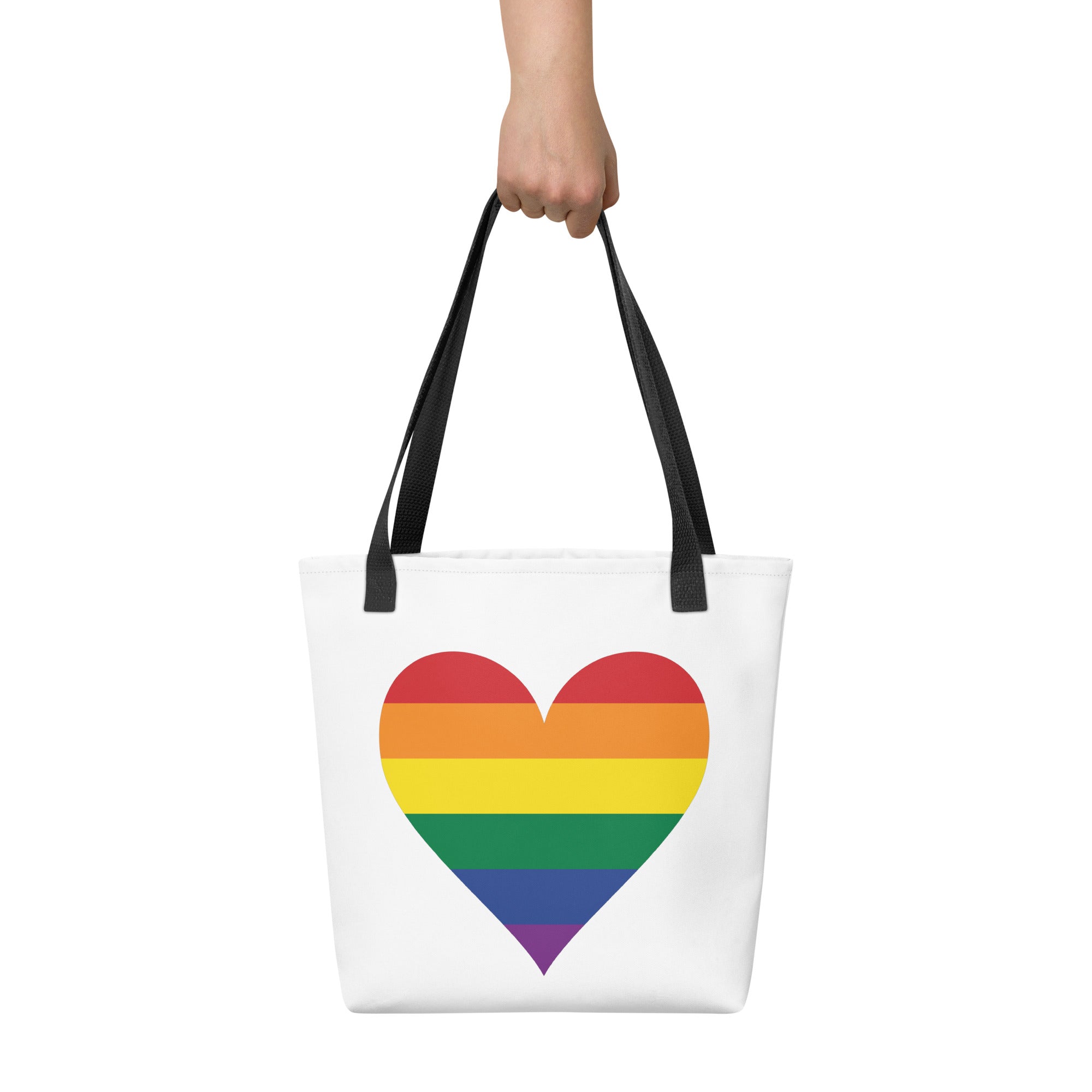 Tote bag- Pride Rainbow Heart