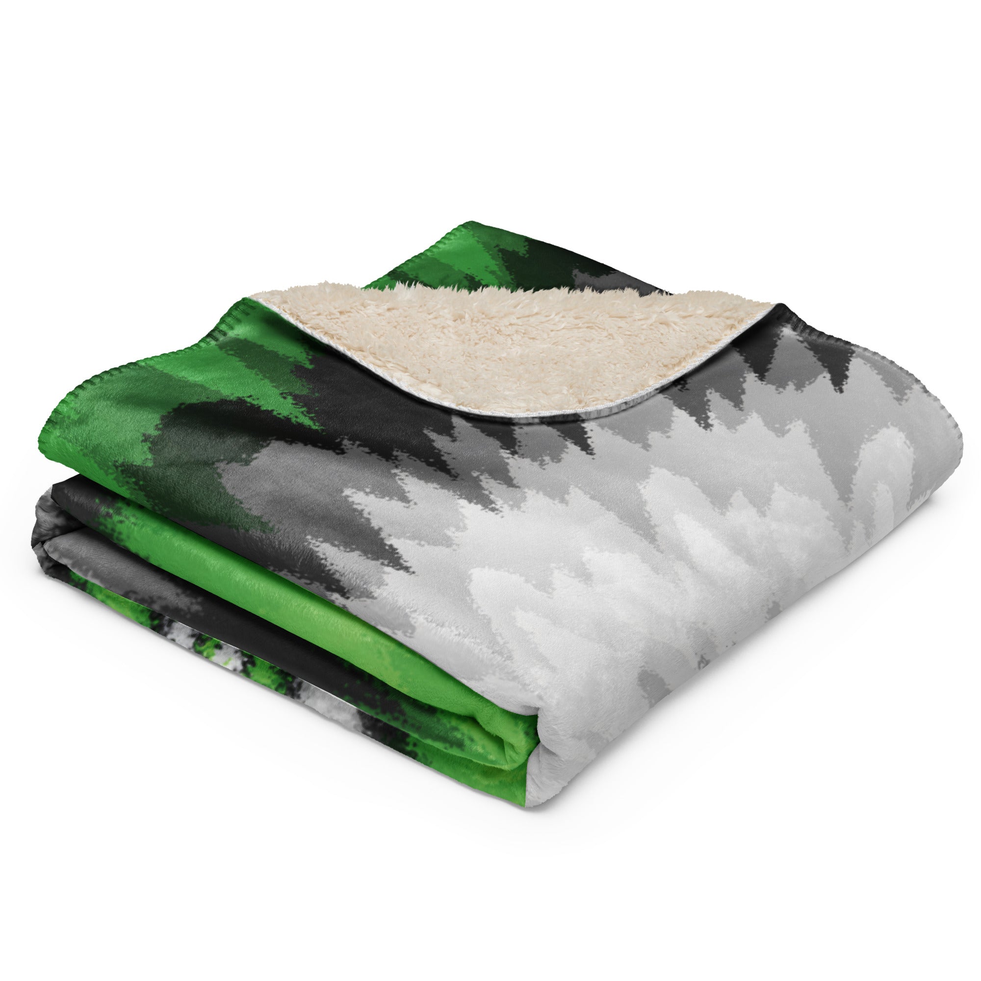 Sherpa blanket- Tie Dye Spiral-Aromantic