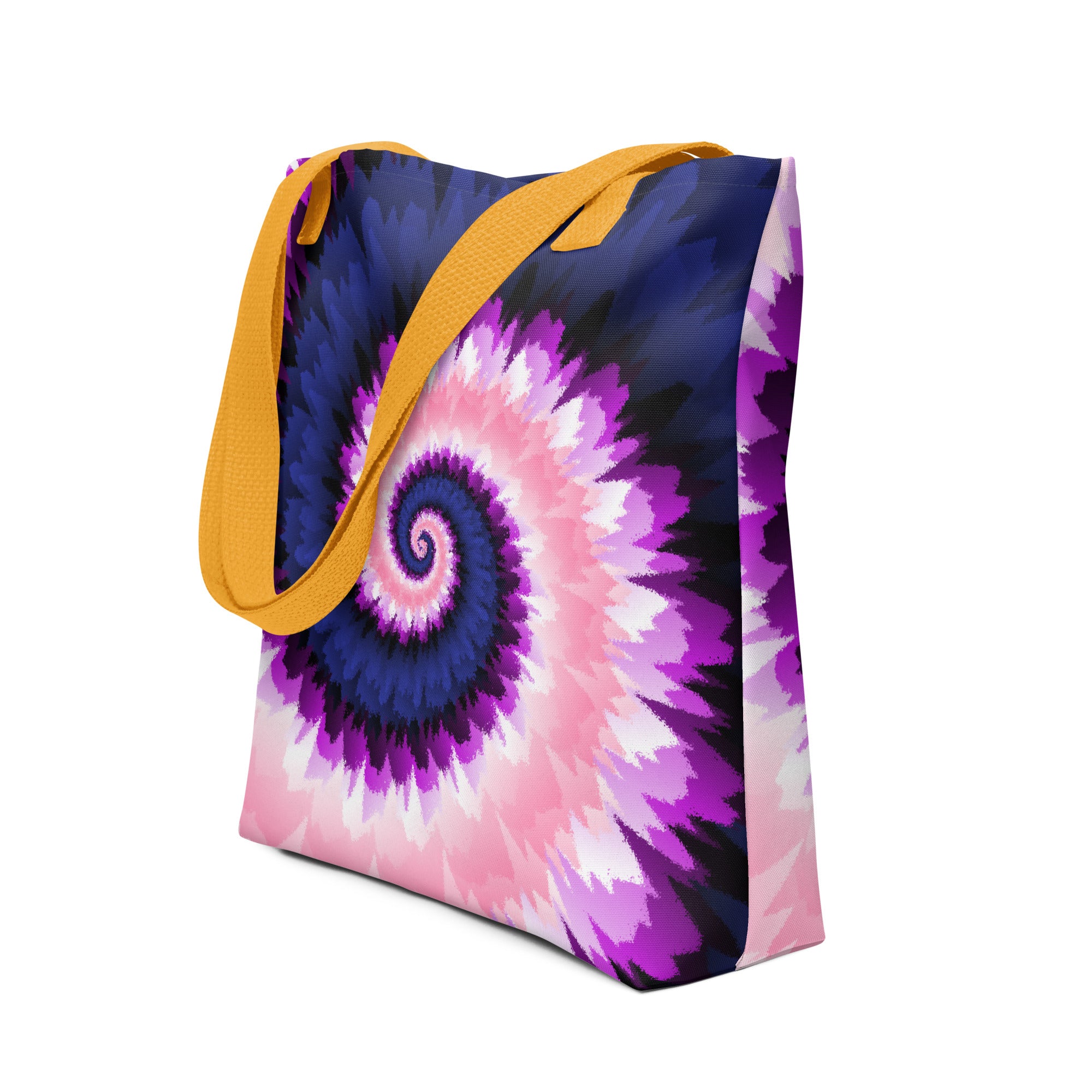 Tote bag-Tie Dye Spiral - Genderfluid