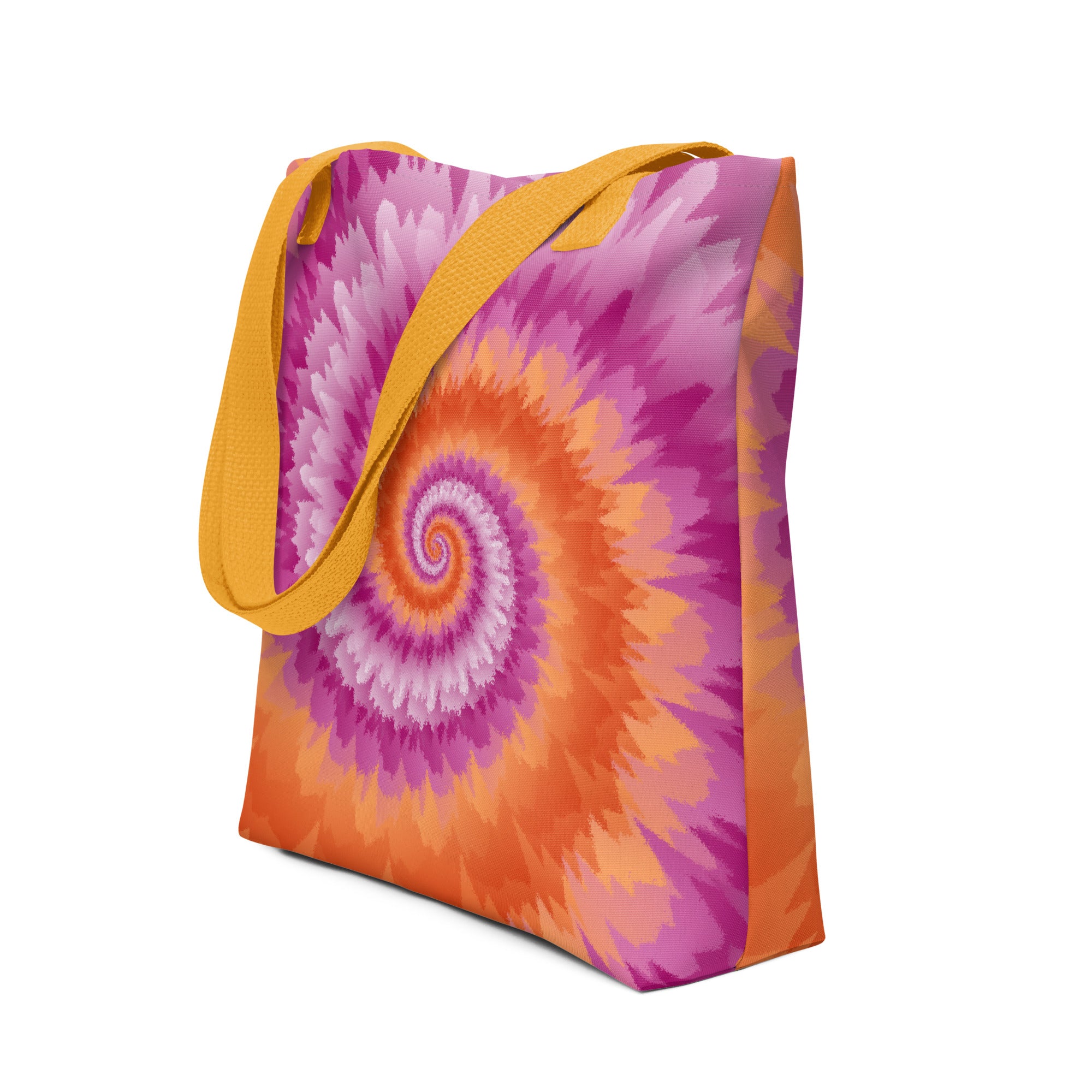 Tote bag-Tie Dye Spiral - Lesbian