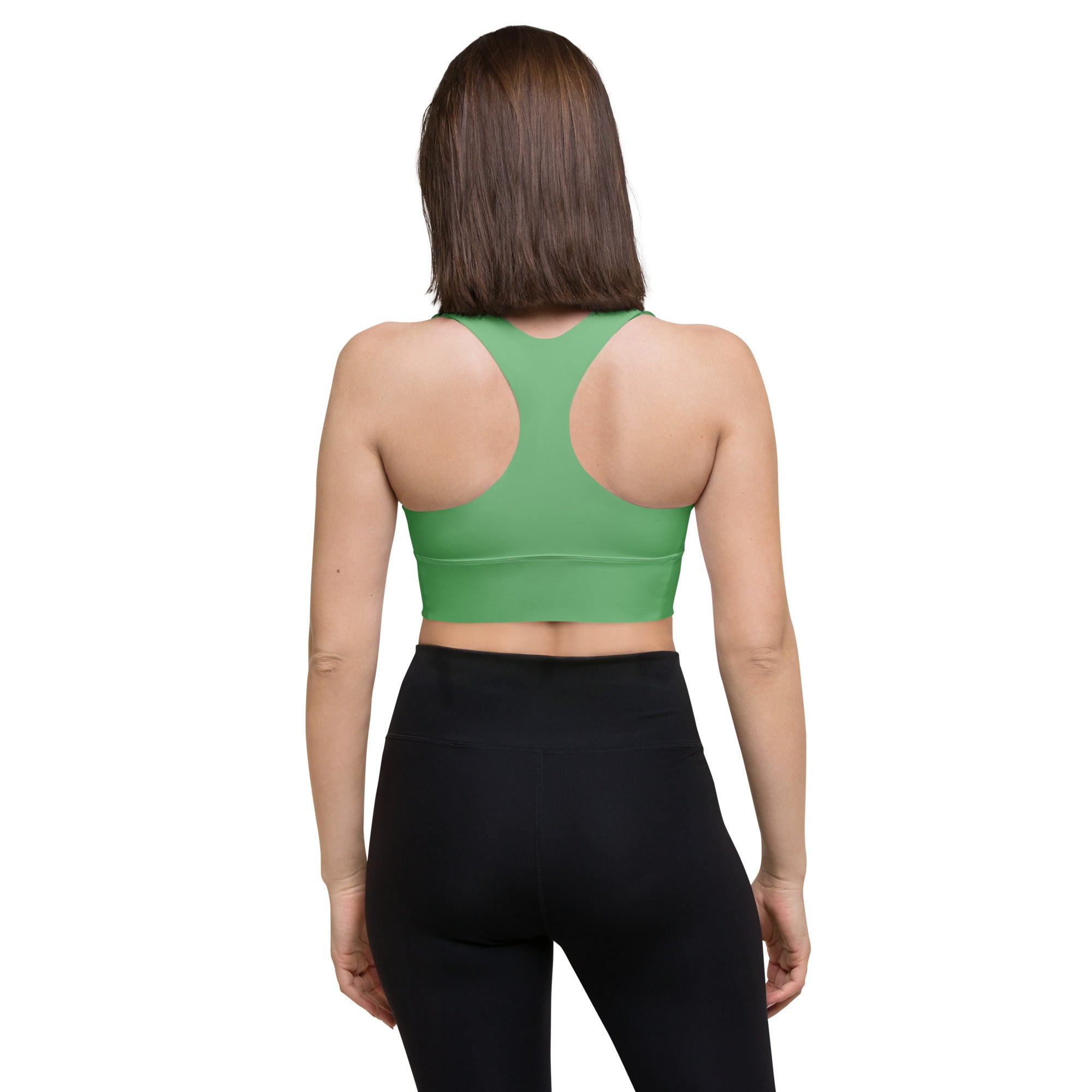 Longline sports bra- Bay Leaf