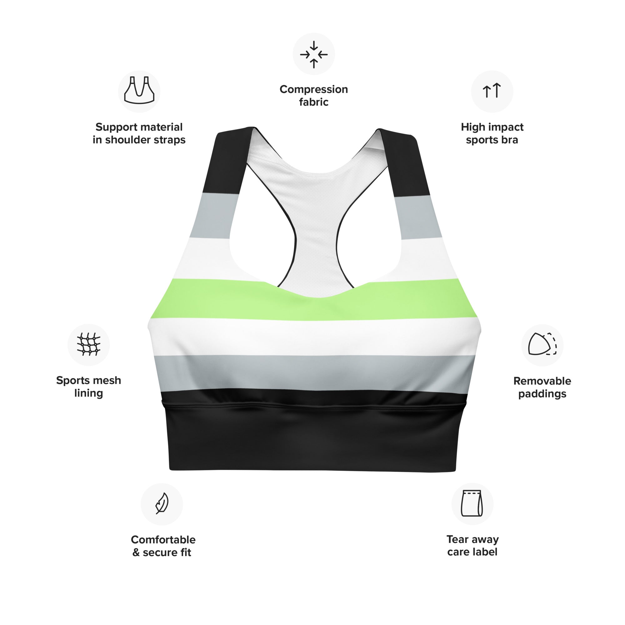 Longline sports bra- Agender