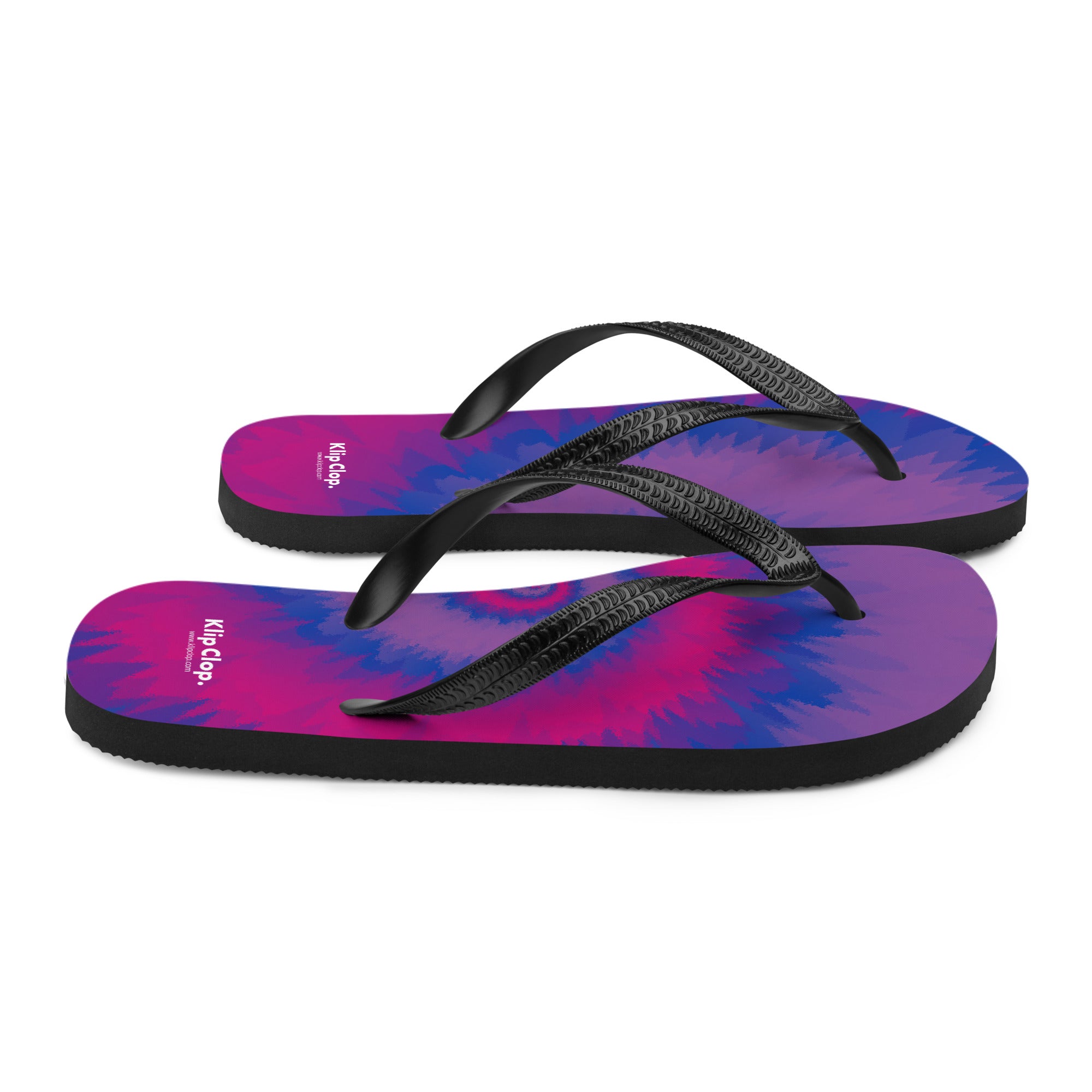 Flip-Flops-Tie Dye Spiral-Bisexual