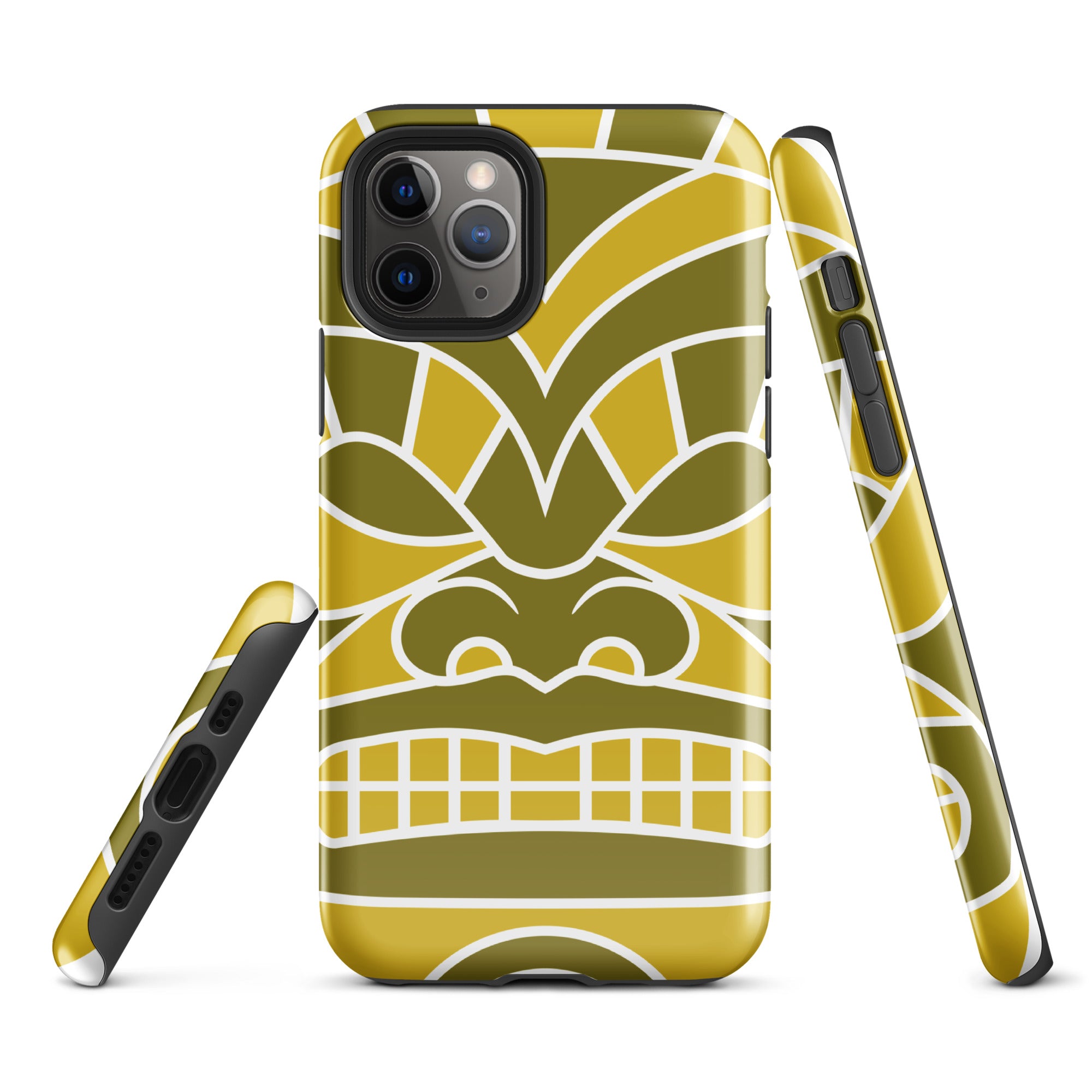 Tough Case for iPhone®- Totem Mask Yellow