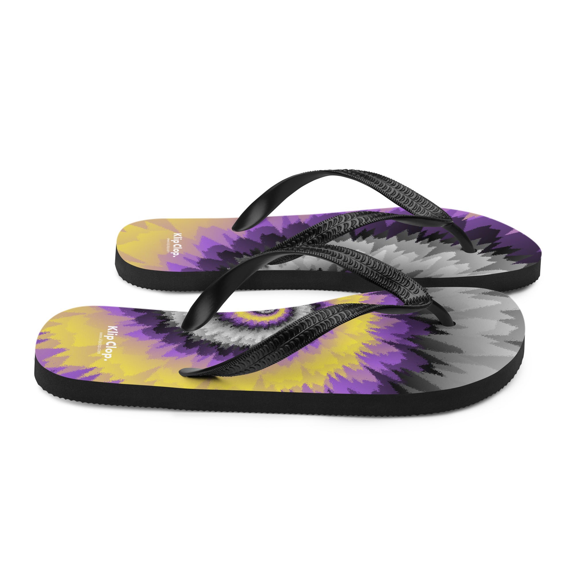 Flip-Flops-Tie Dye Spiral-Nonbinary