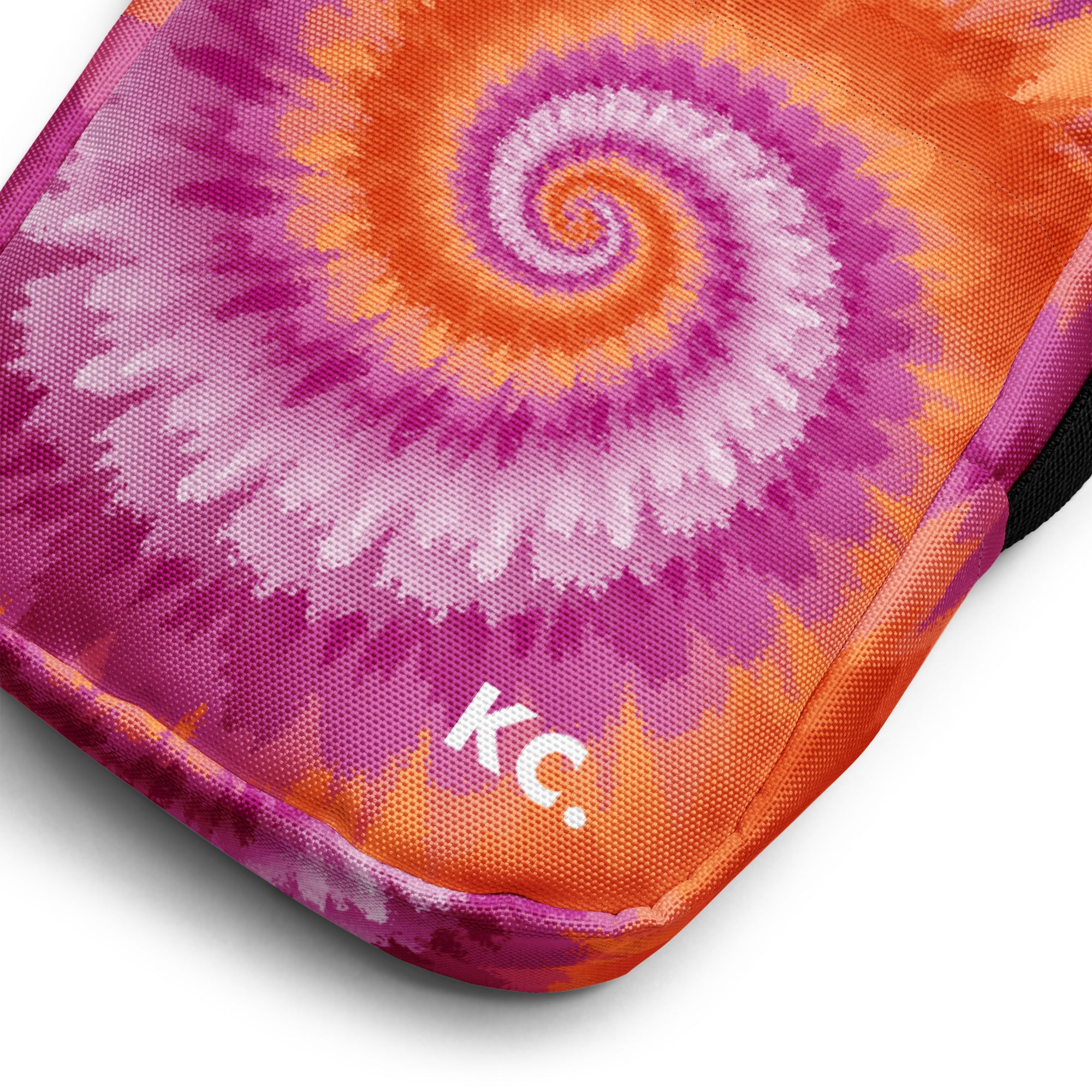Utility crossbody bag-Tie Dye Spiral - Lesbian