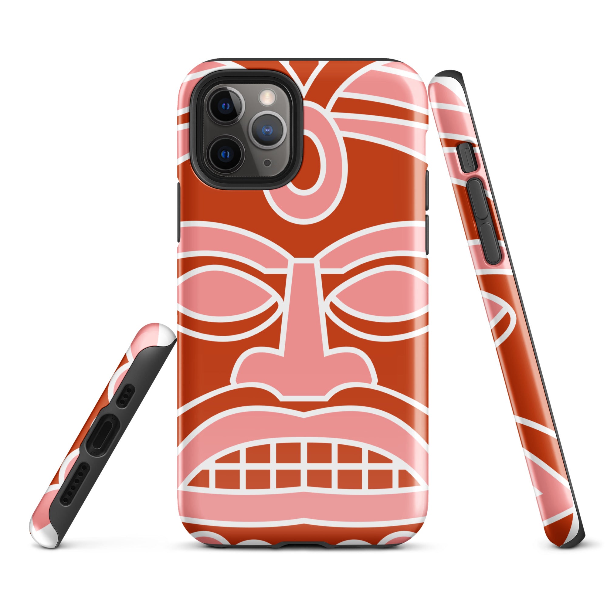 Tough Case for iPhone®- Totem Mask Red