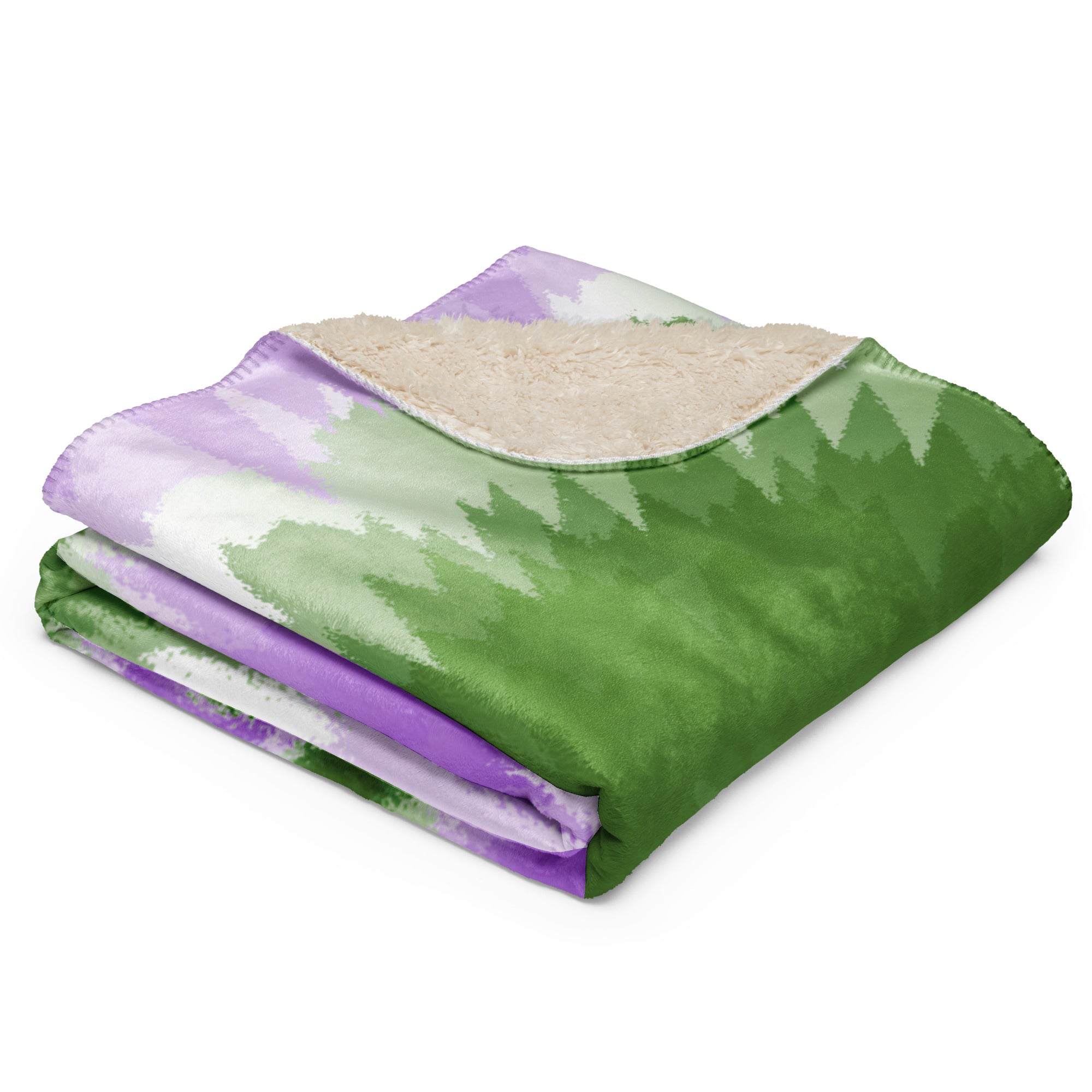 Sherpa blanket- Tie Dye Spiral-Genderqueer