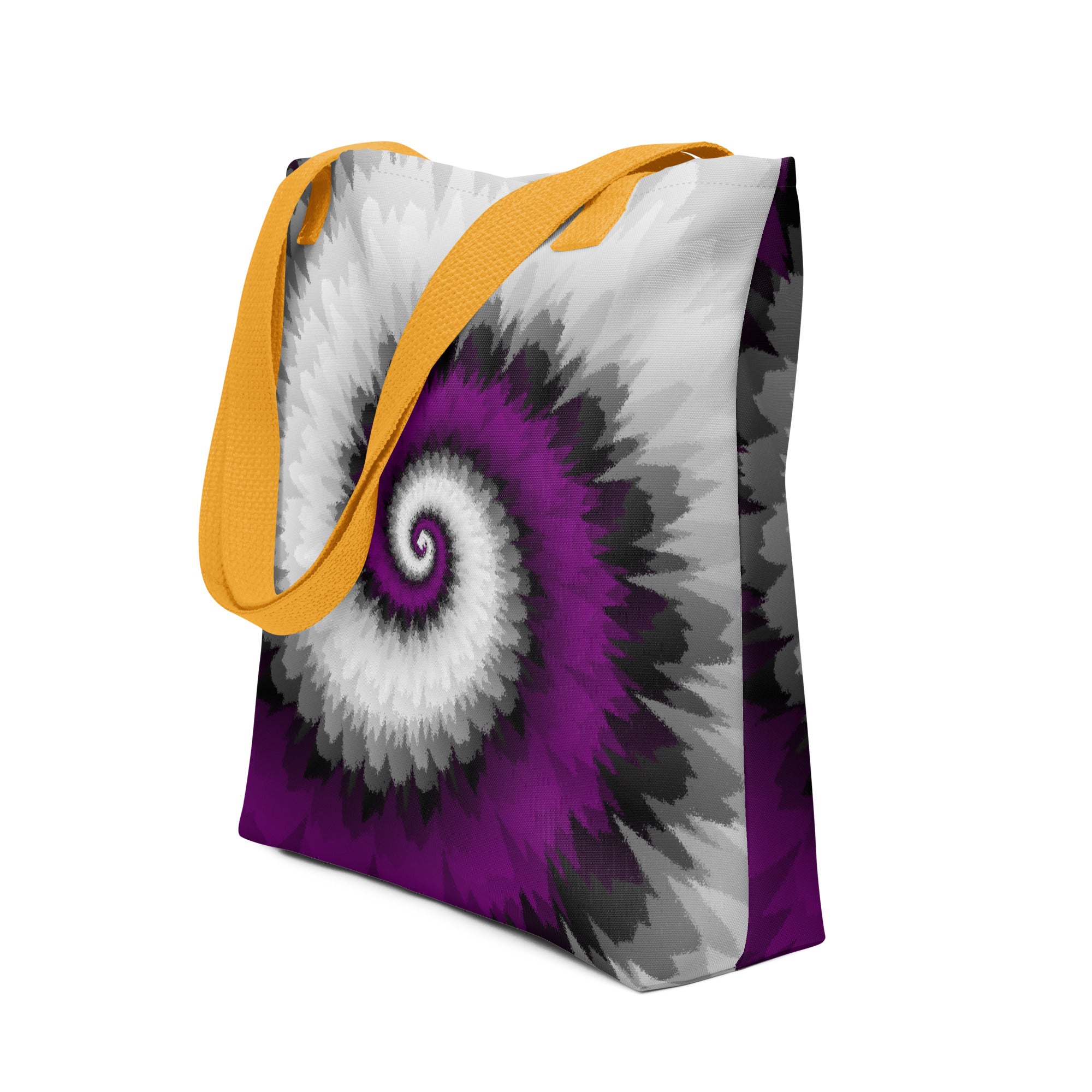Tote bag-Tie Dye Spiral - Asexual