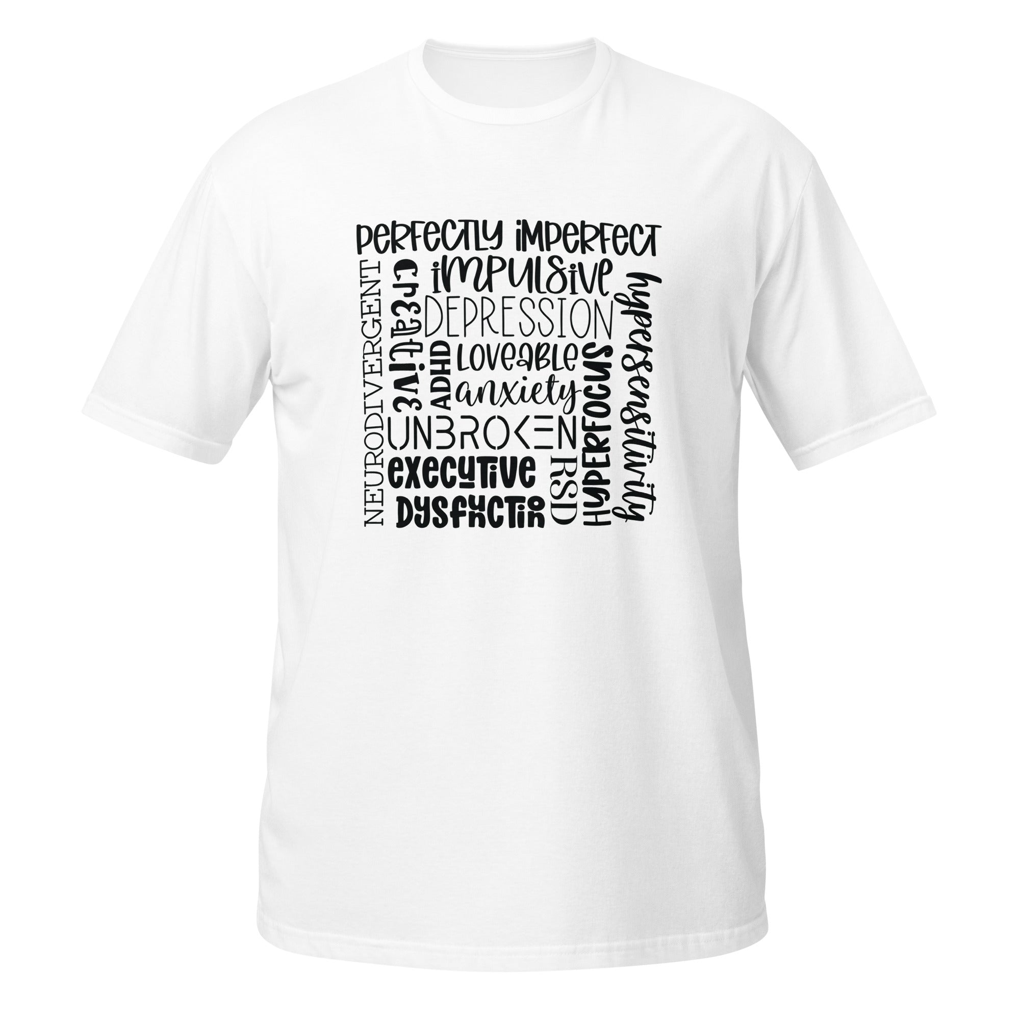 Short-Sleeve Unisex T-Shirt- ADHD- Subway Art Separate Words