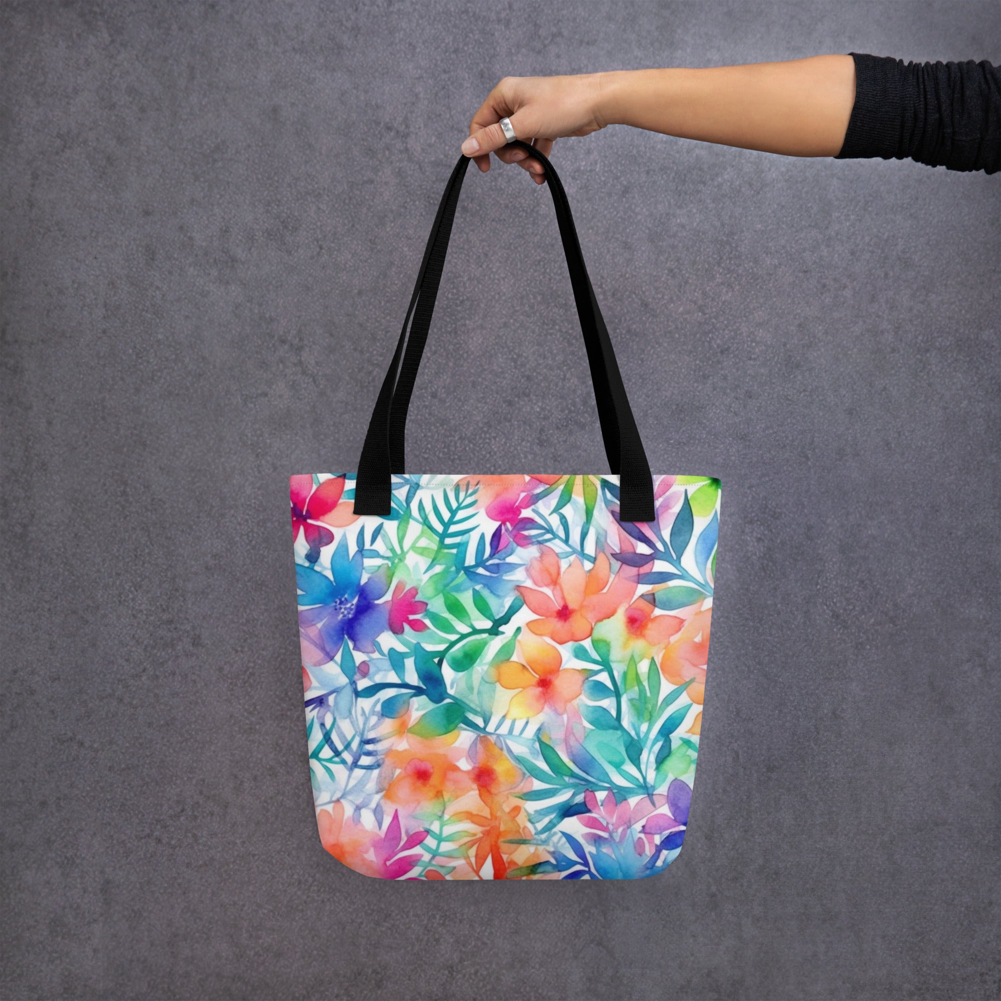 Tote bag- Water Colour Flowers