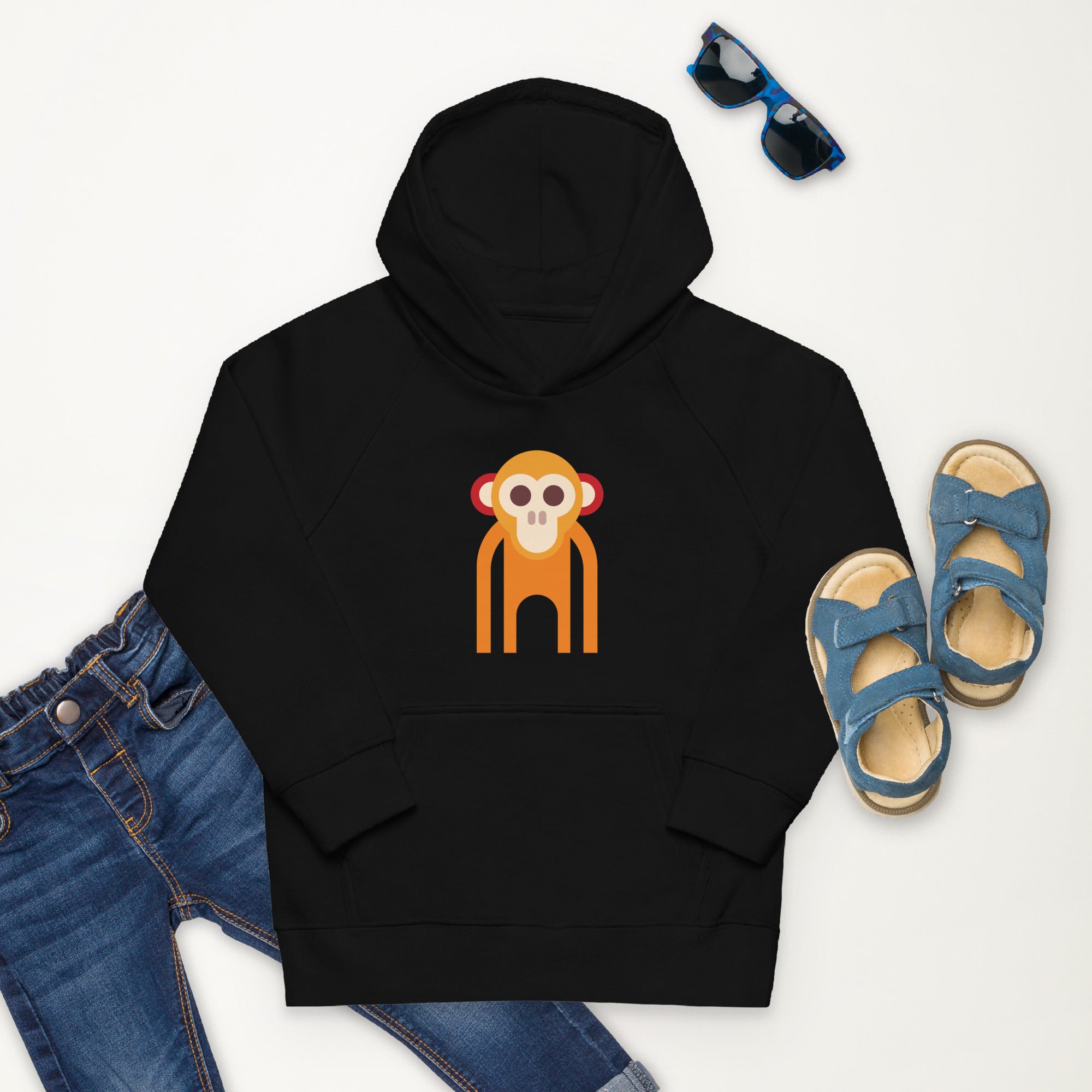Kids eco hoodie-Monkey I