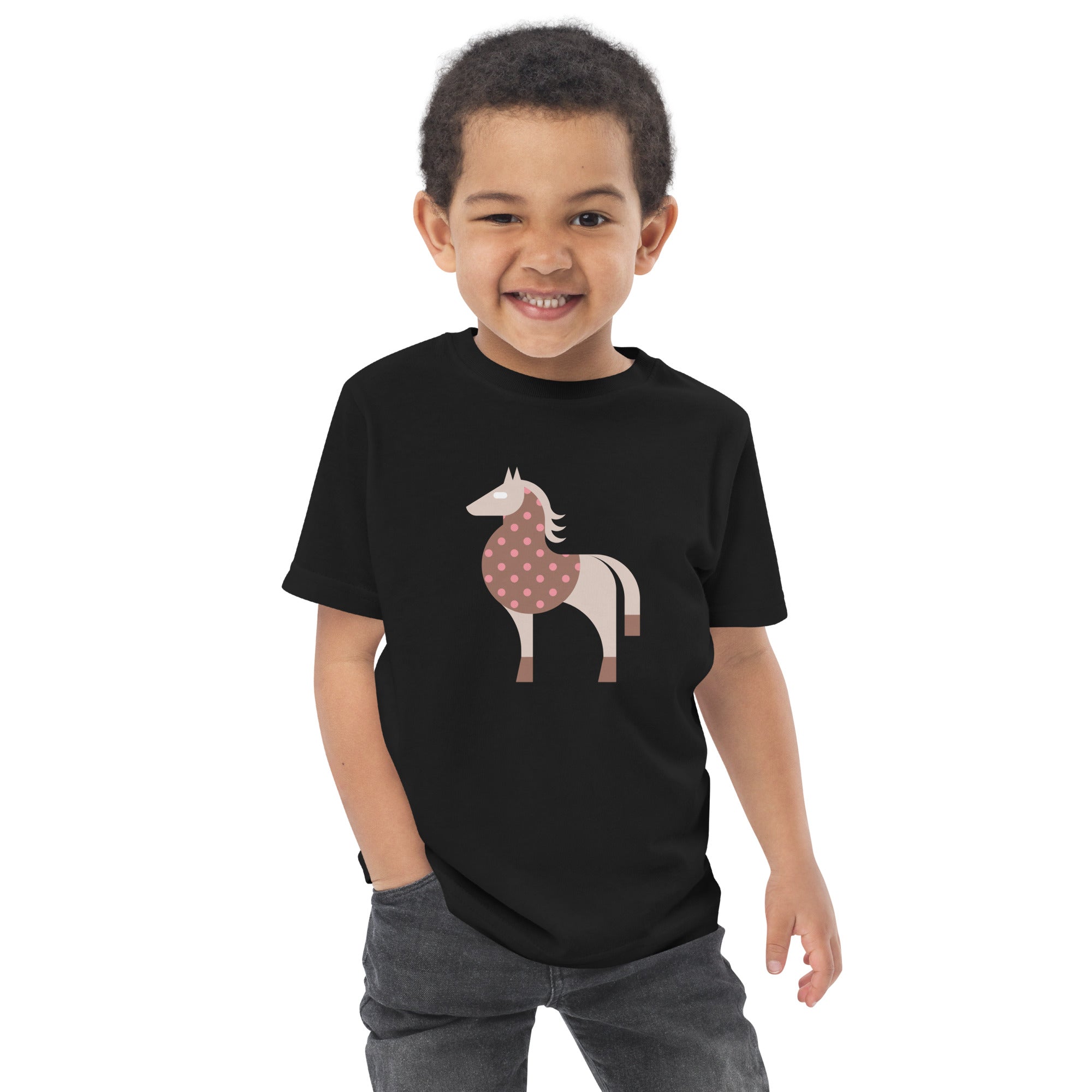 Toddler jersey t-shirt-Horse
