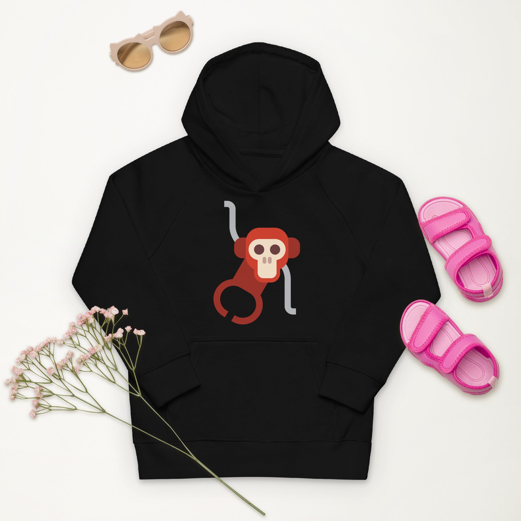 Kids eco hoodie-Monkey II