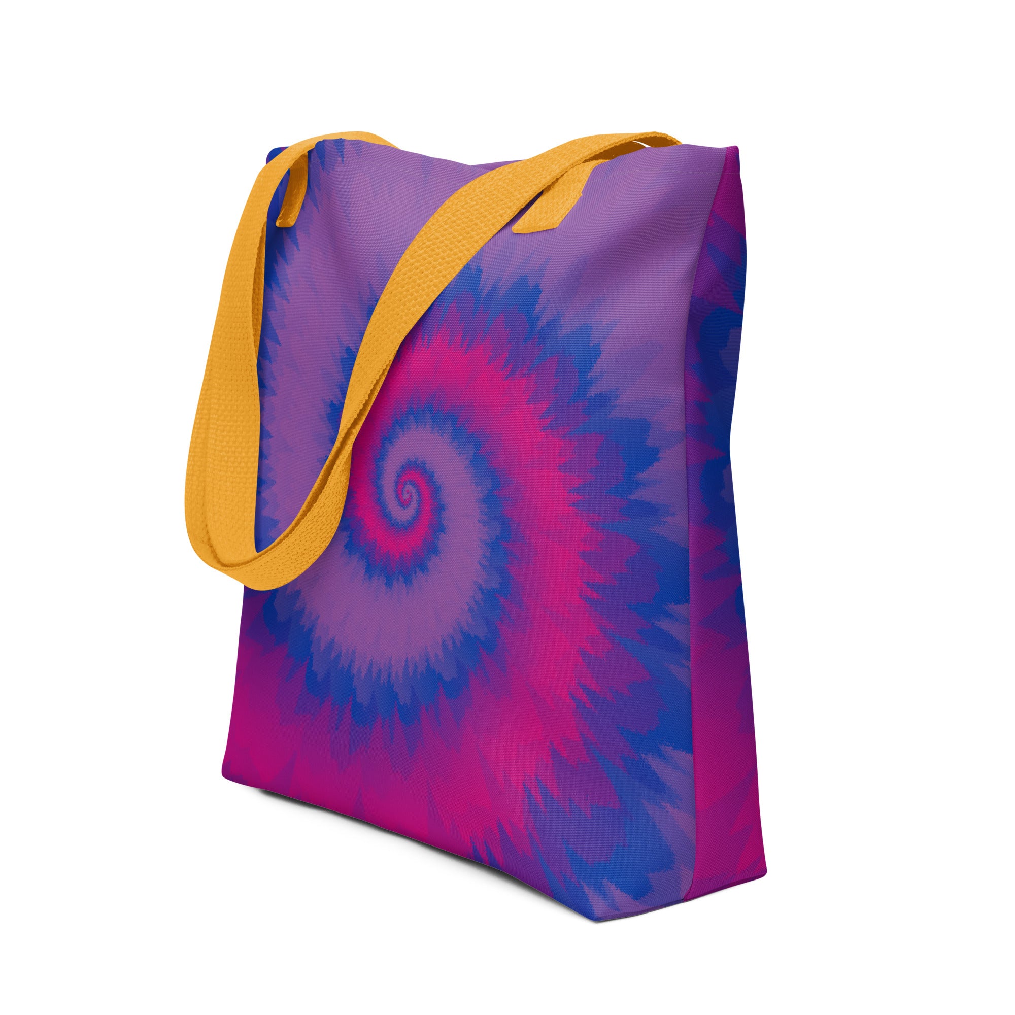 Tote bag-Tie Dye Spiral - Bisexual