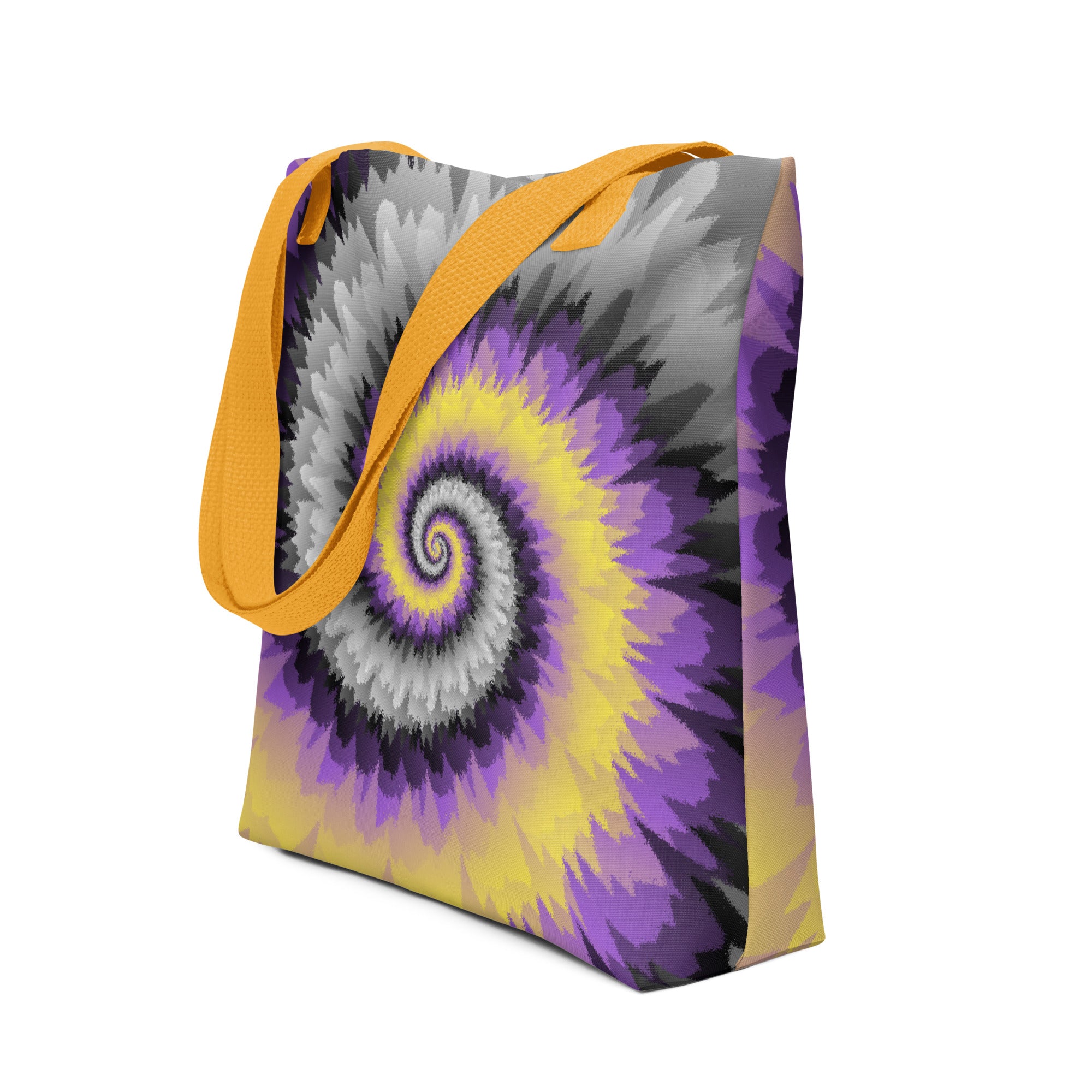 Tote bag-Tie Dye Spiral - Nonbinary