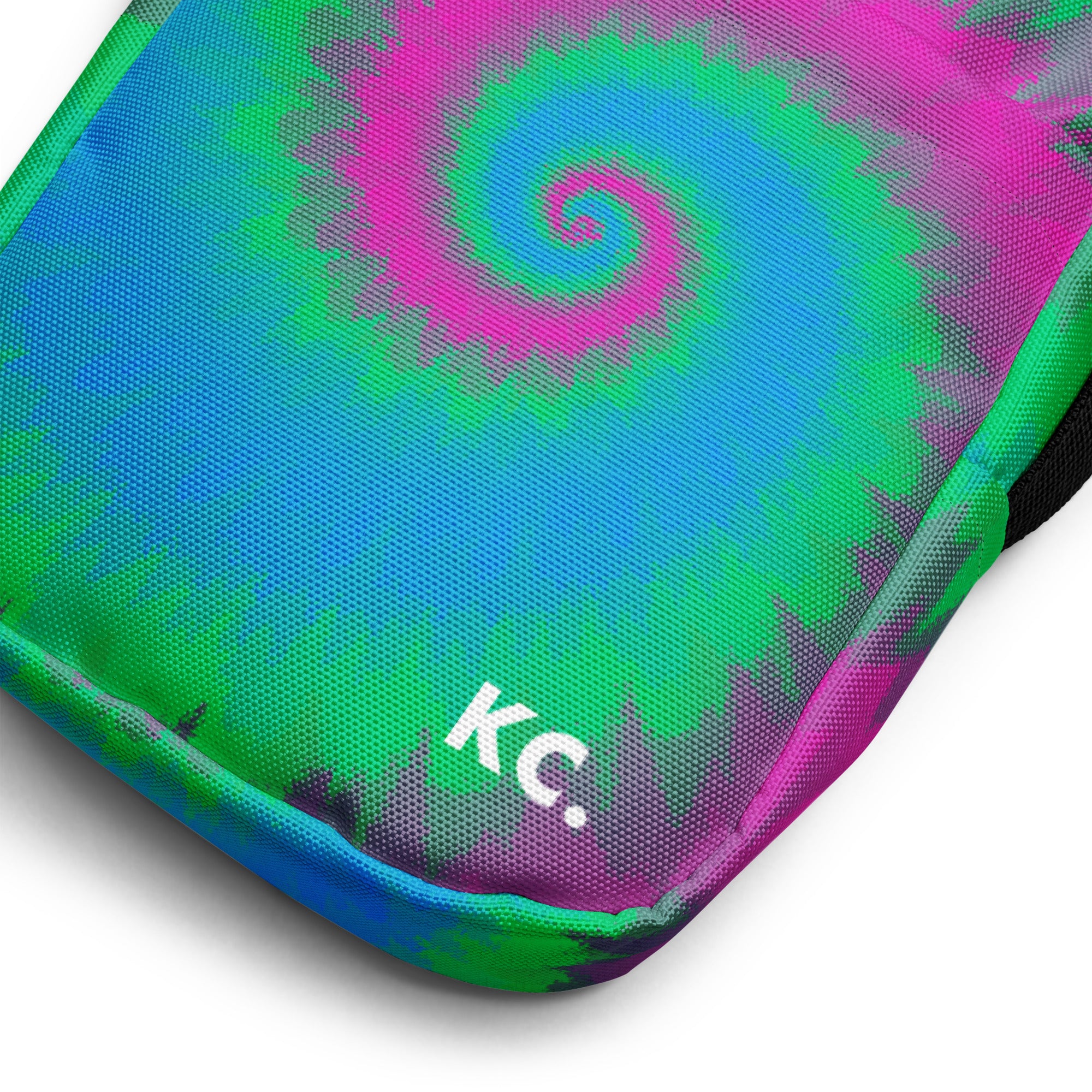 Utility crossbody bag-Tie Dye Spiral - Polysexual