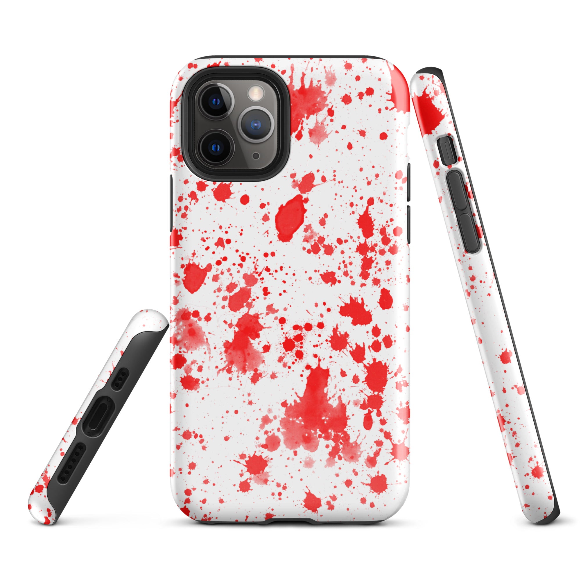 Tough Case for iPhone®- Paint Splatter Red