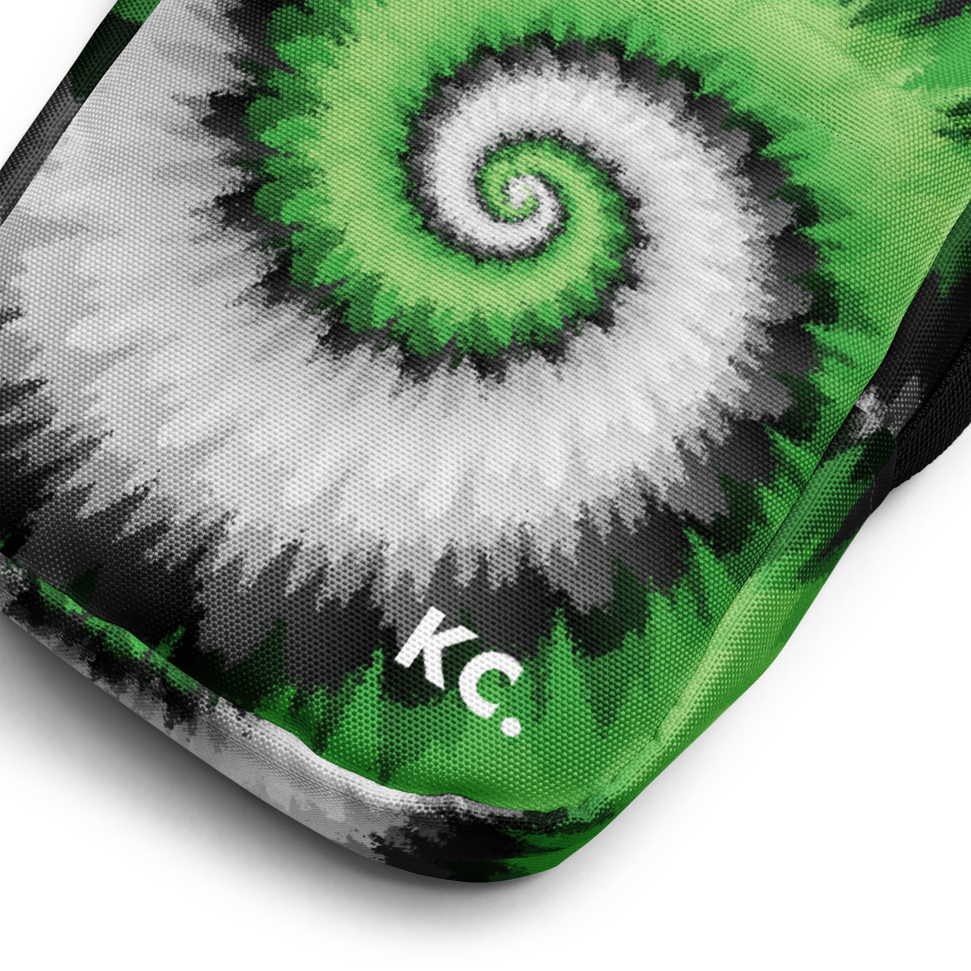 Utility crossbody bag-Tie Dye Spiral - Aromantic