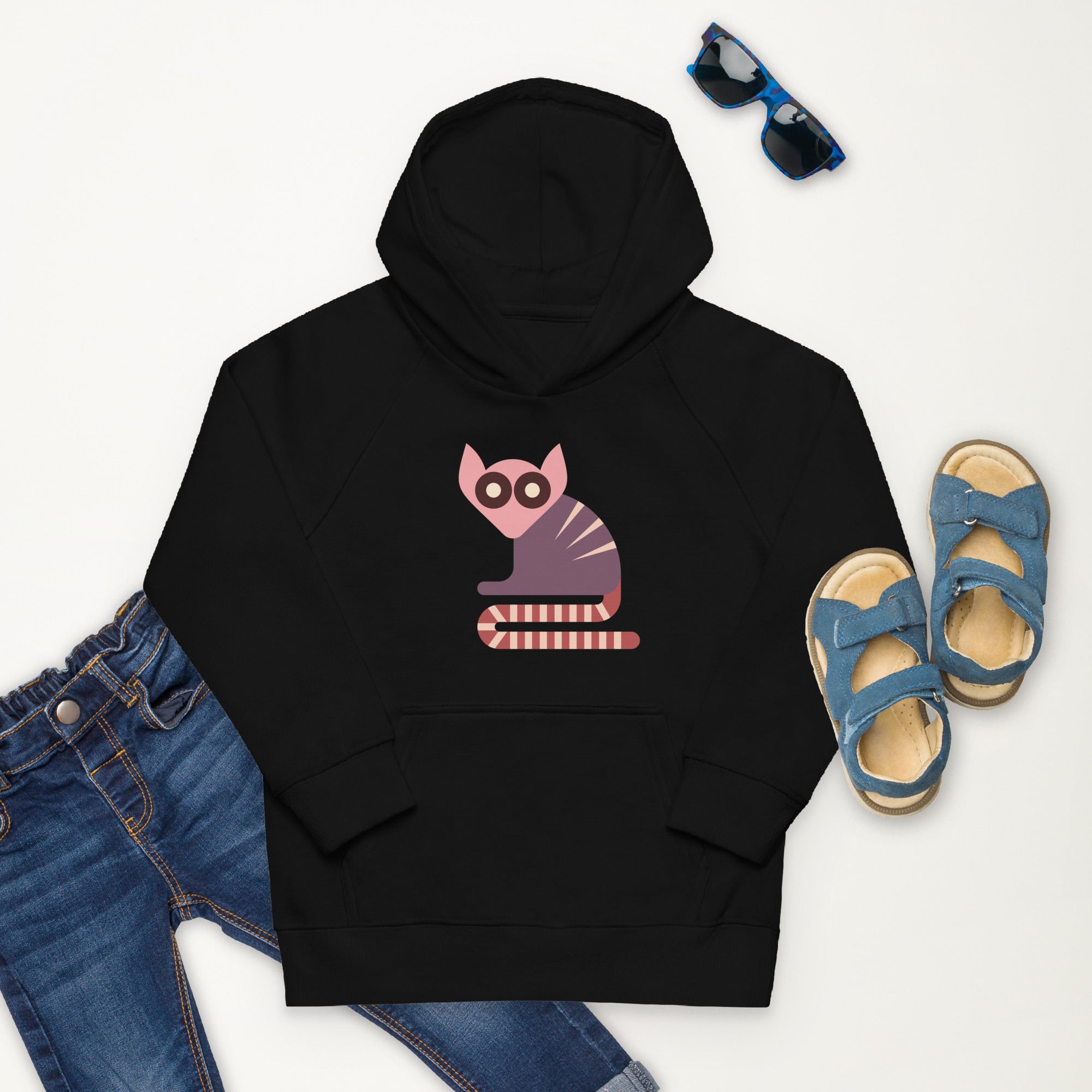 Kids eco hoodie-Lemurs