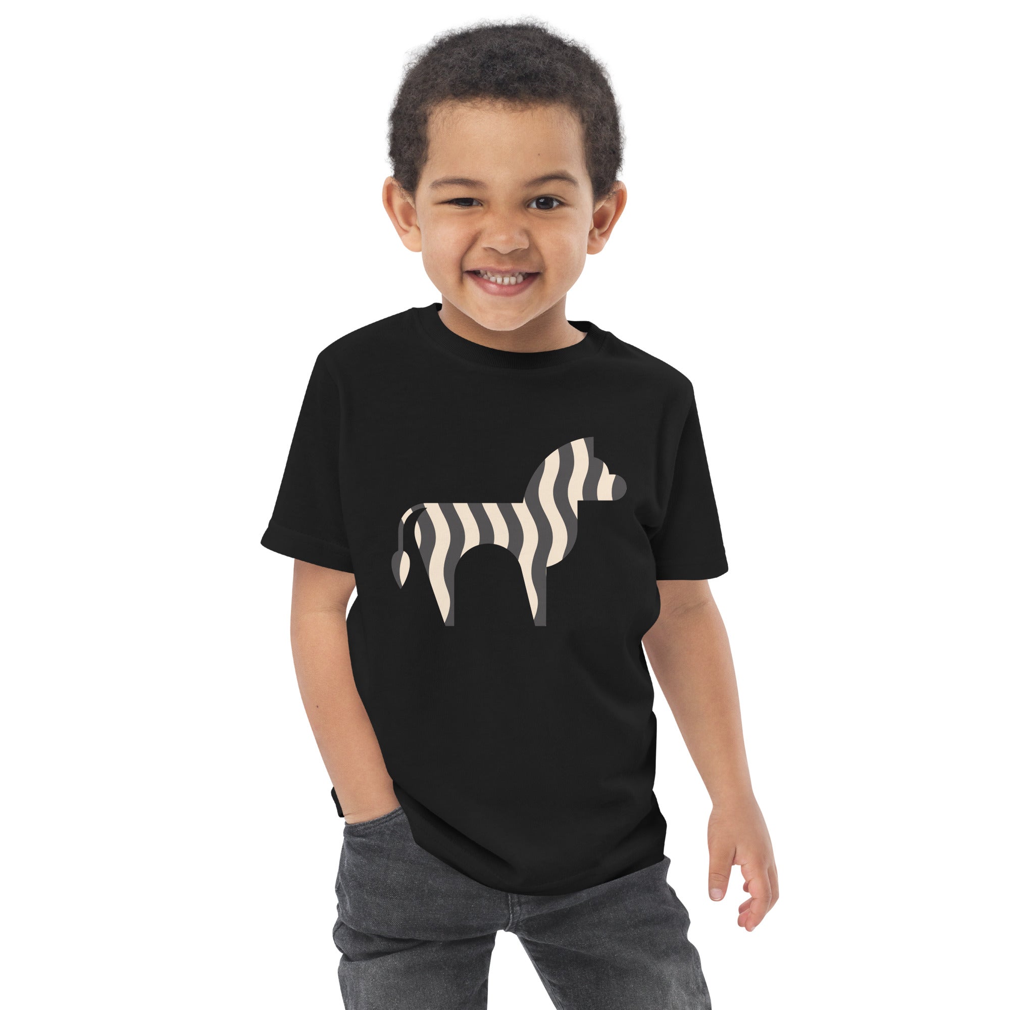 Toddler jersey t-shirt-Zebra