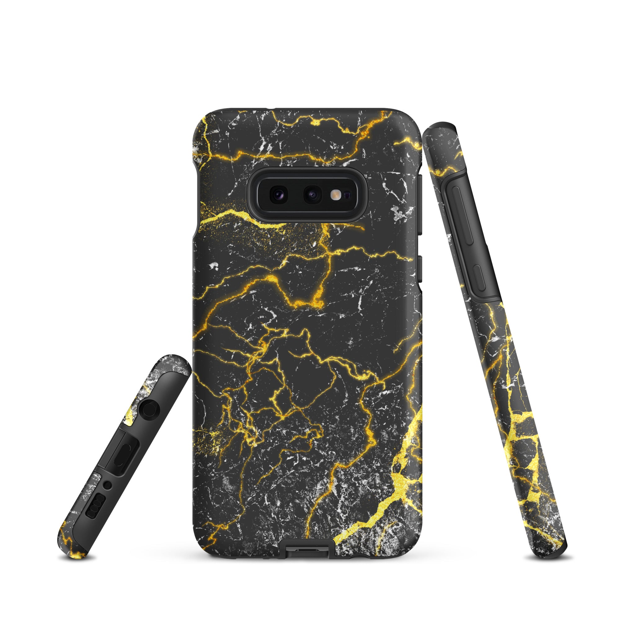 Tough case for Samsung®- Marble Black and Gold