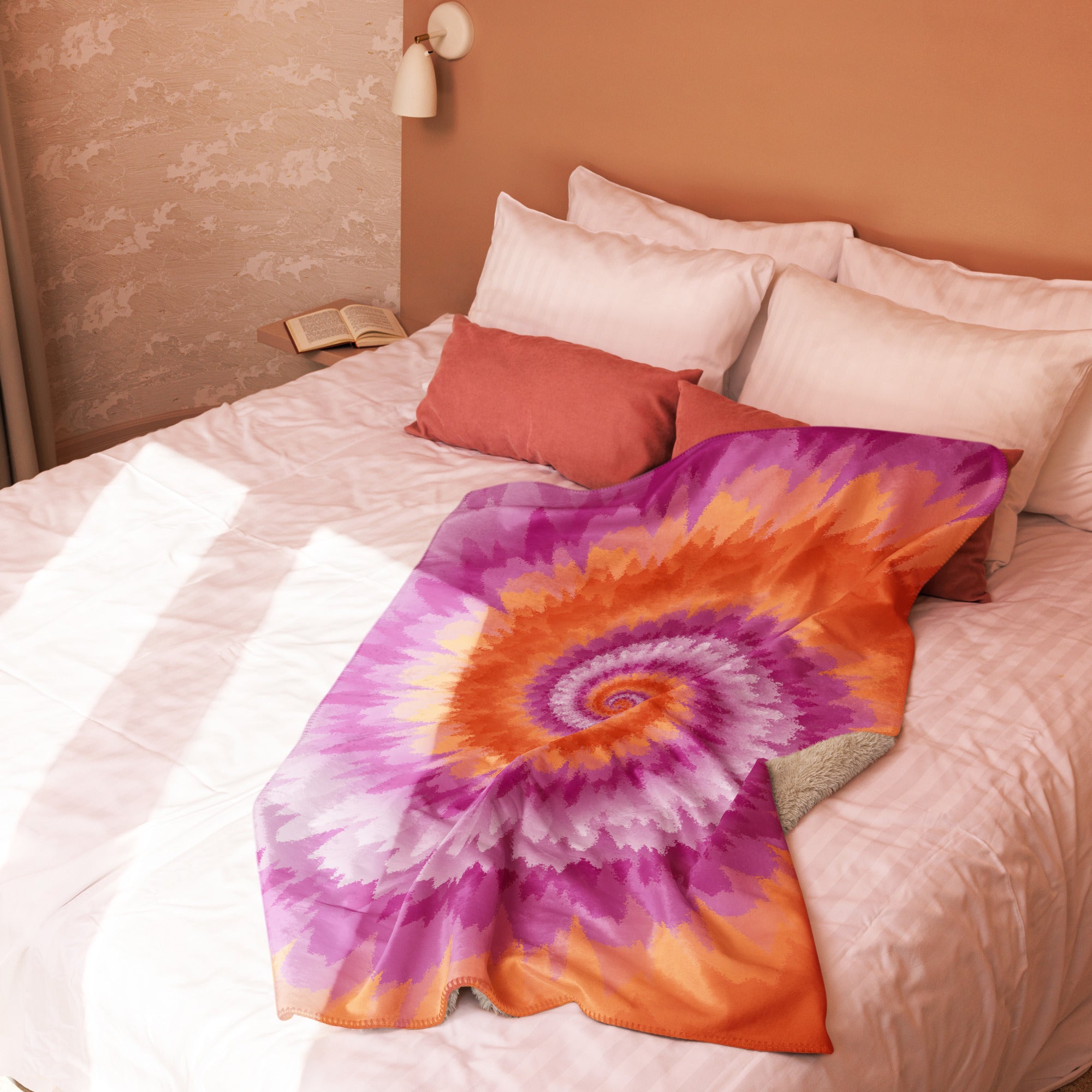 Sherpa blanket- Tie Dye Spiral-Lesbian