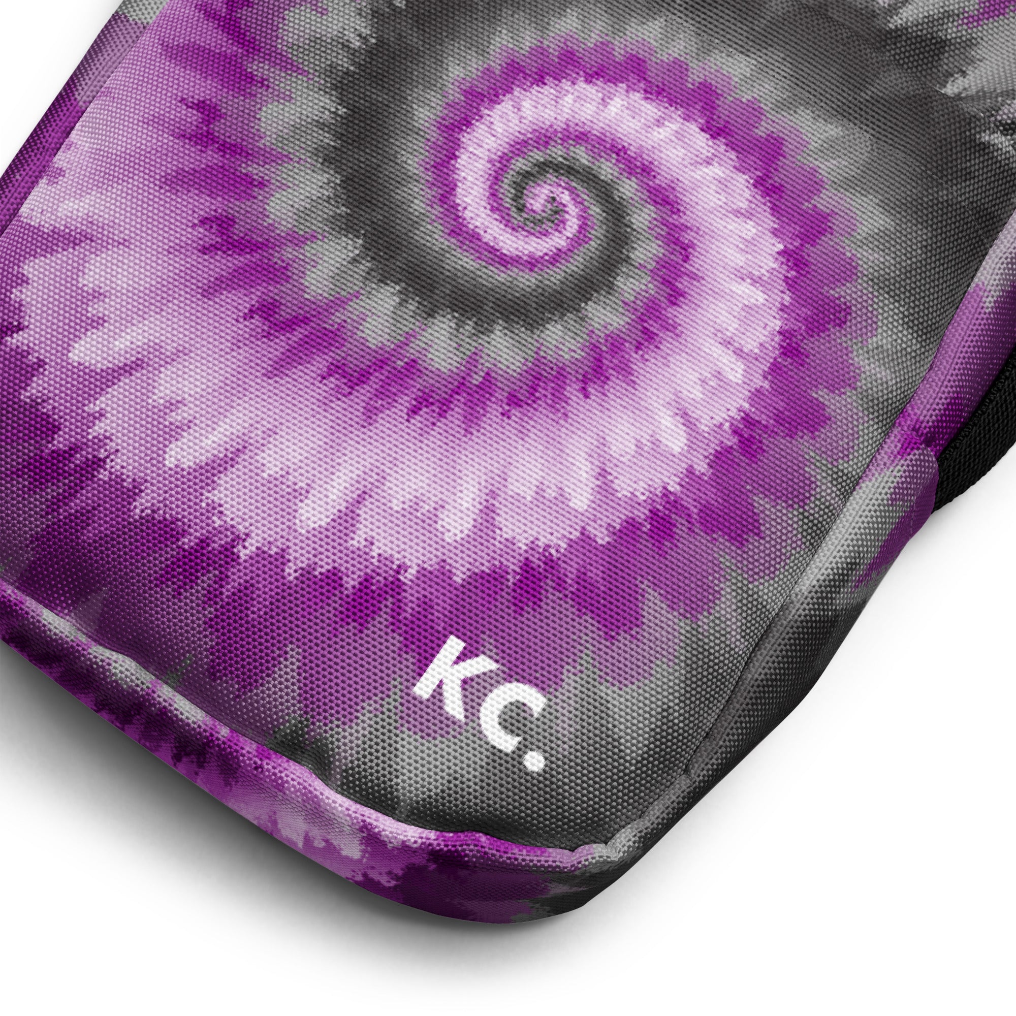 Utility crossbody bag-Tie Dye Spiral - Demisexual