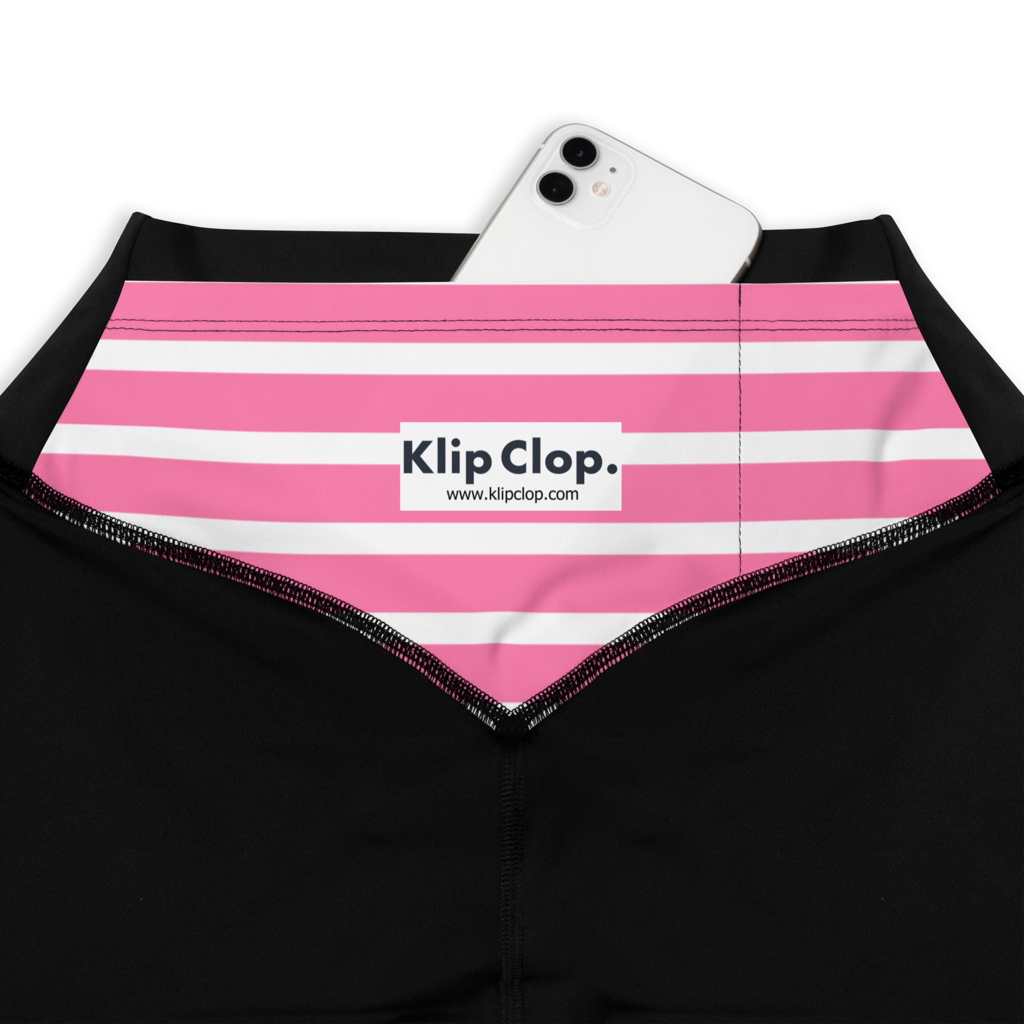 Sports Leggings- Pink Stripes