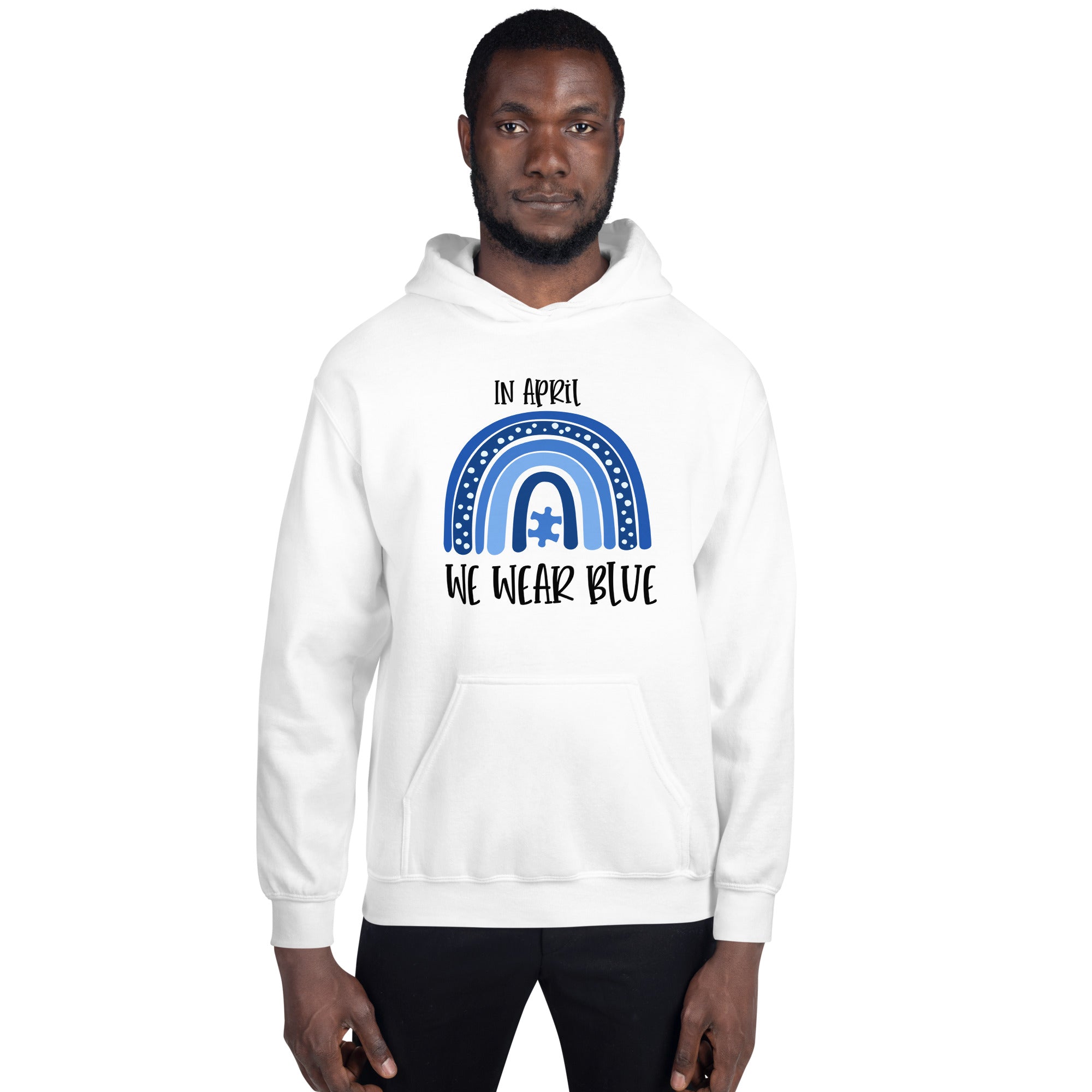 Unisex Hoodie- In April  We Wear Blue