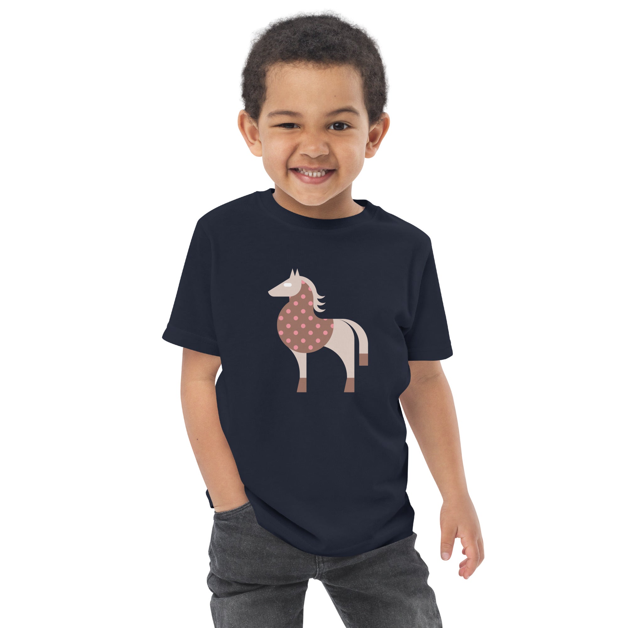 Toddler jersey t-shirt-Horse
