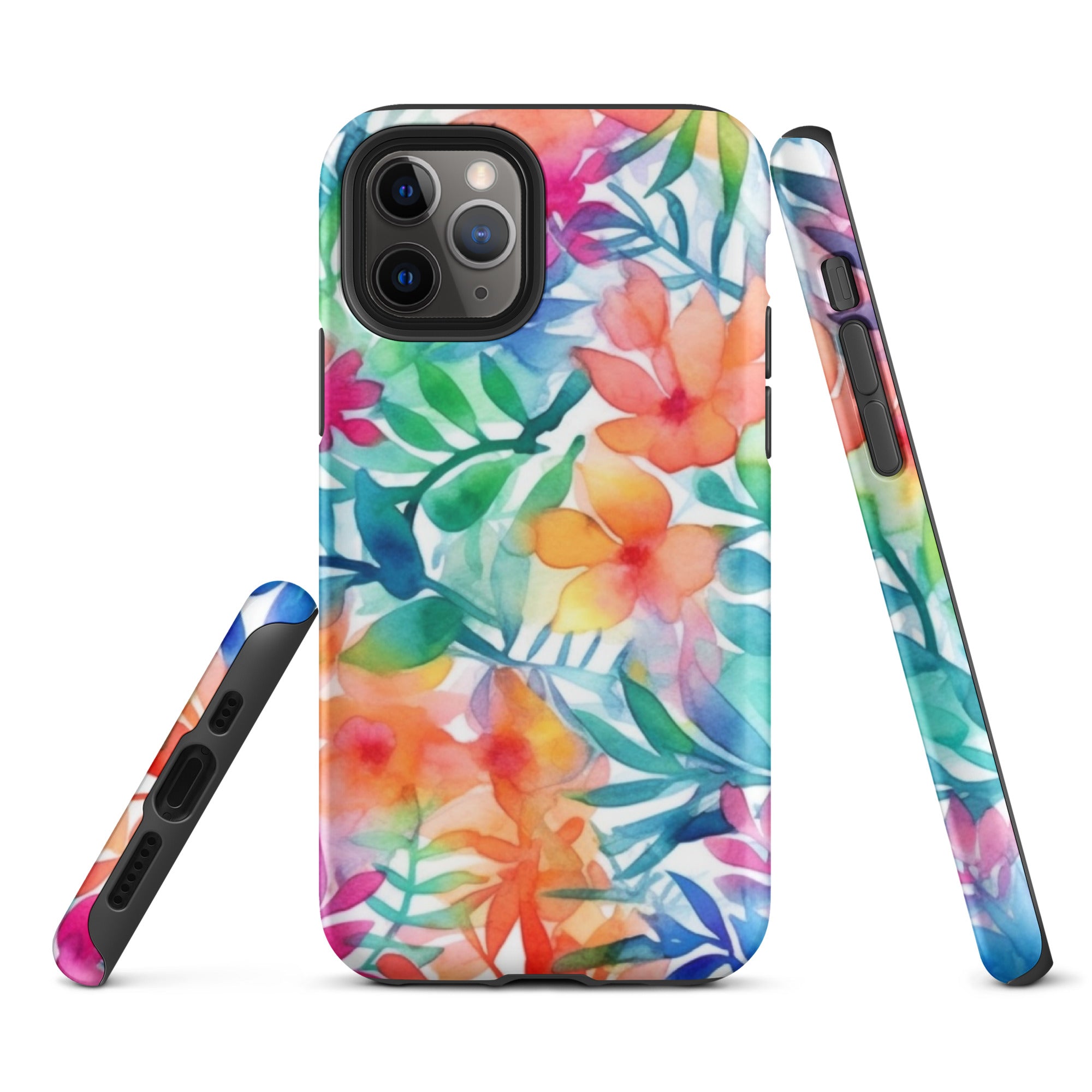 Tough Case for iPhone®- Floral Pattern III