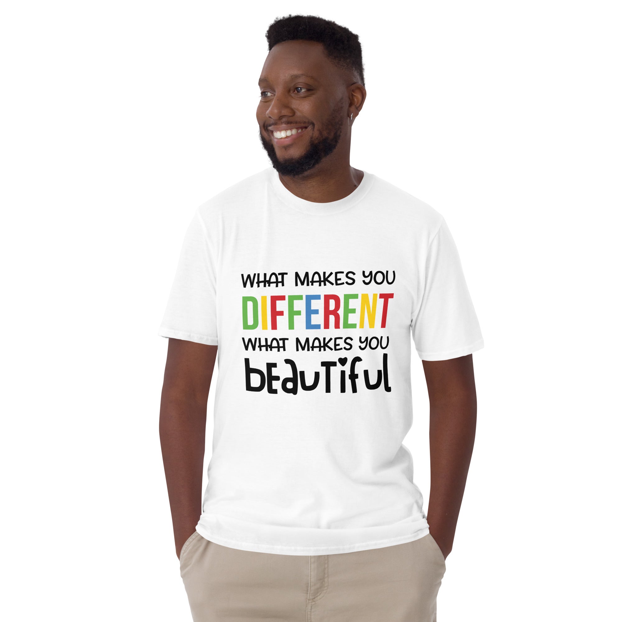 Short-Sleeve Unisex T-Shirt- What makes you different is What Makes you Beautiful
