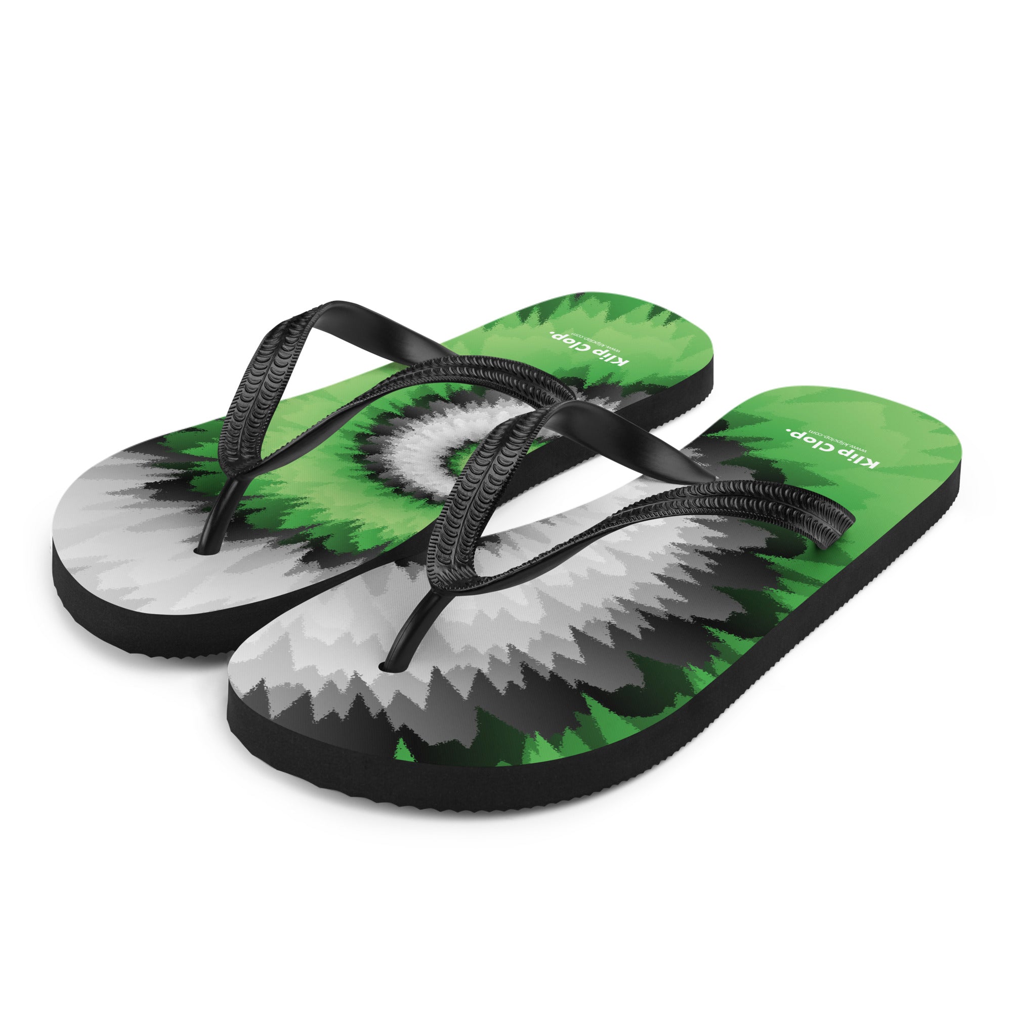 Flip-Flops-Tie Dye Spiral-Aromantic