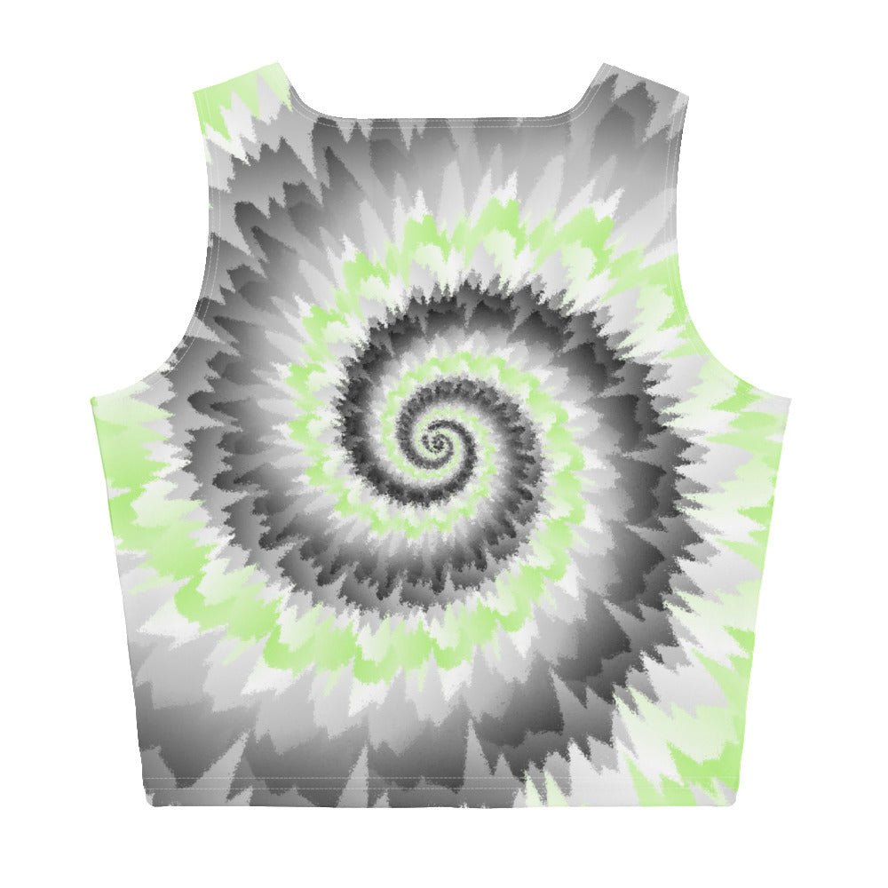 Crop Top-Tie Dye Spiral - Agender