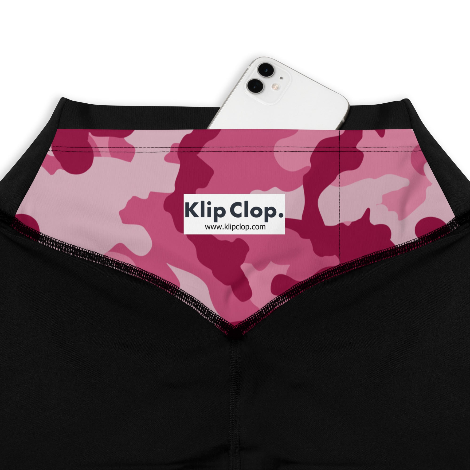 Sports Leggings- Camo Dark Pink