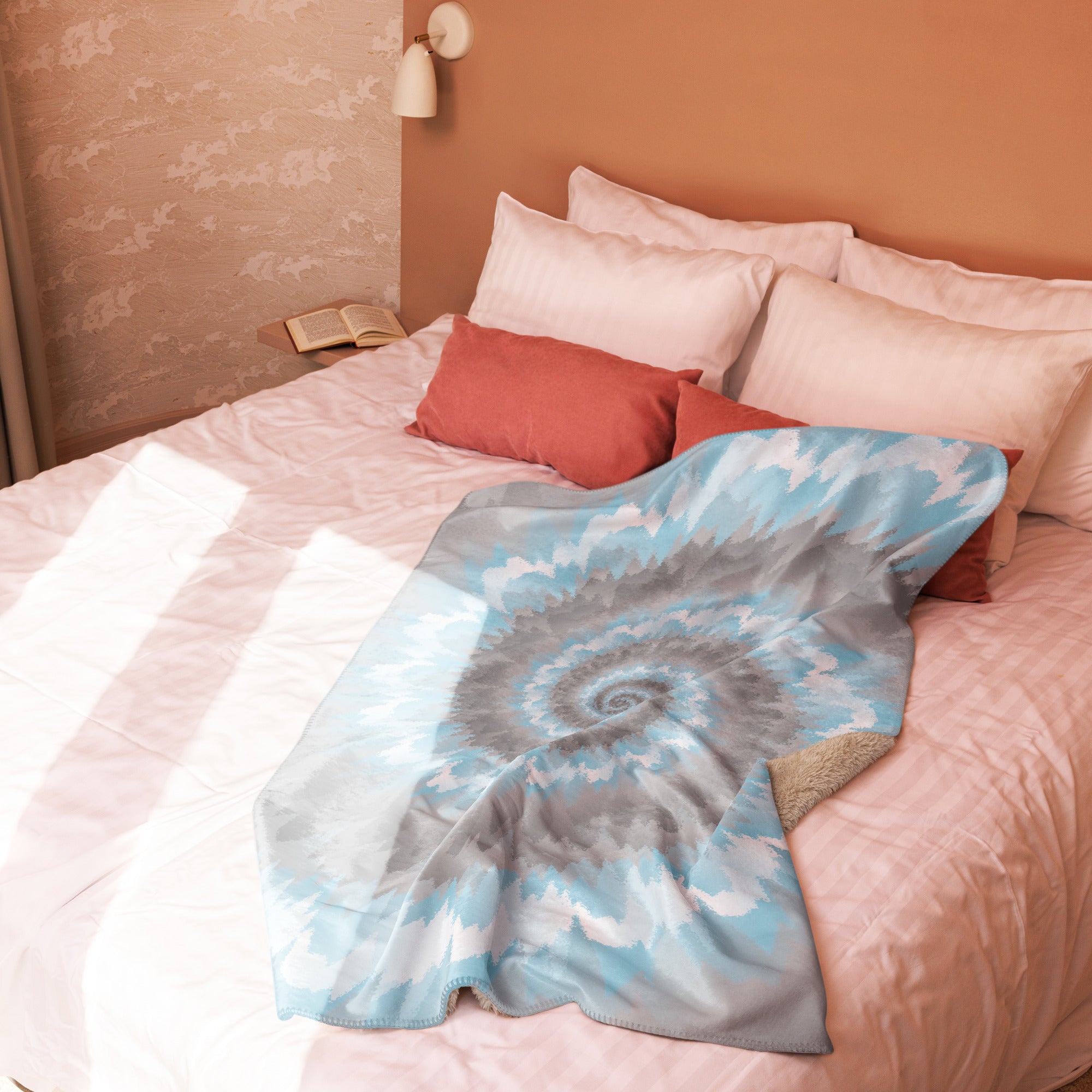 Sherpa blanket- Tie Dye Spiral-Demiboy