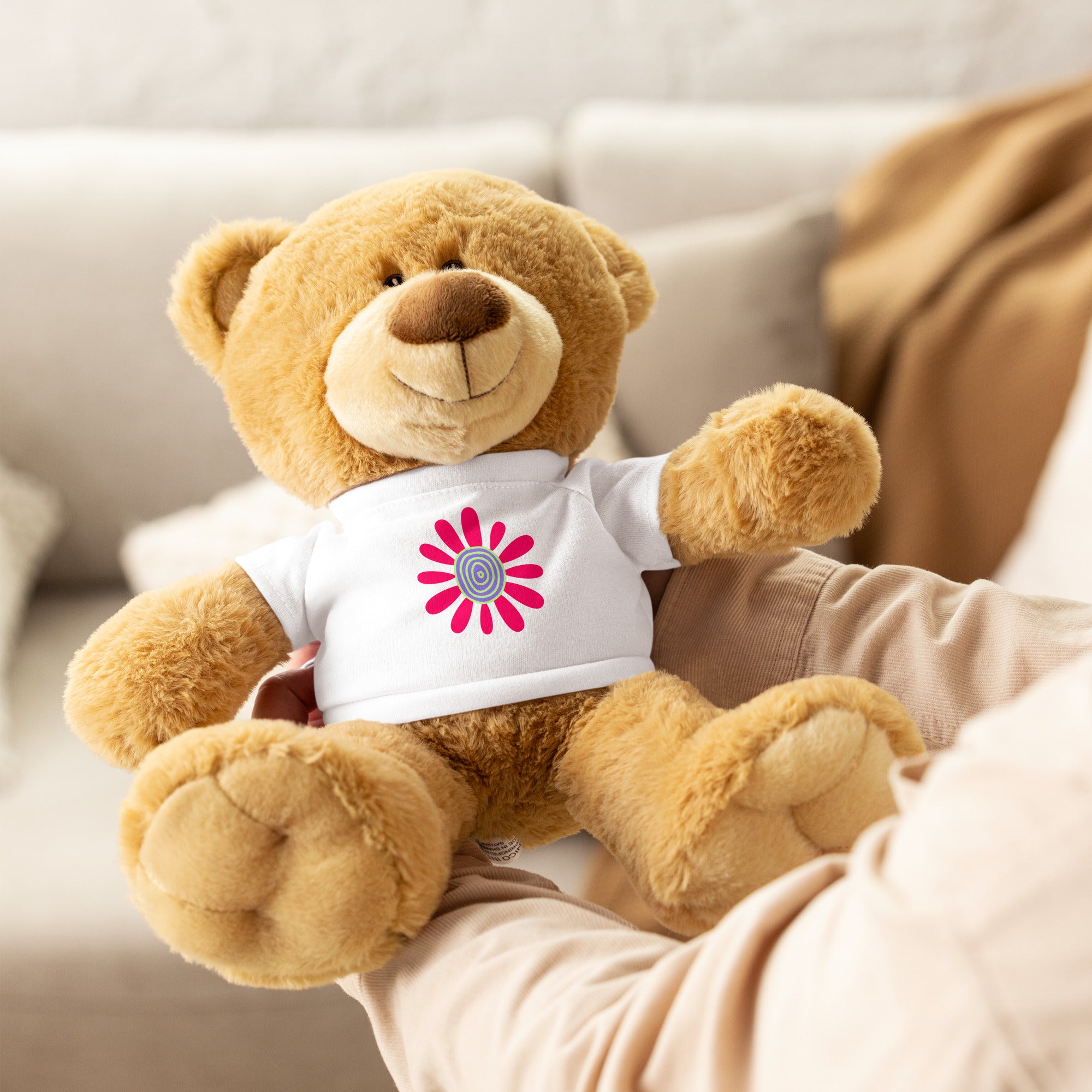 Teddy bear with a t-shirt-Daisy Flower II