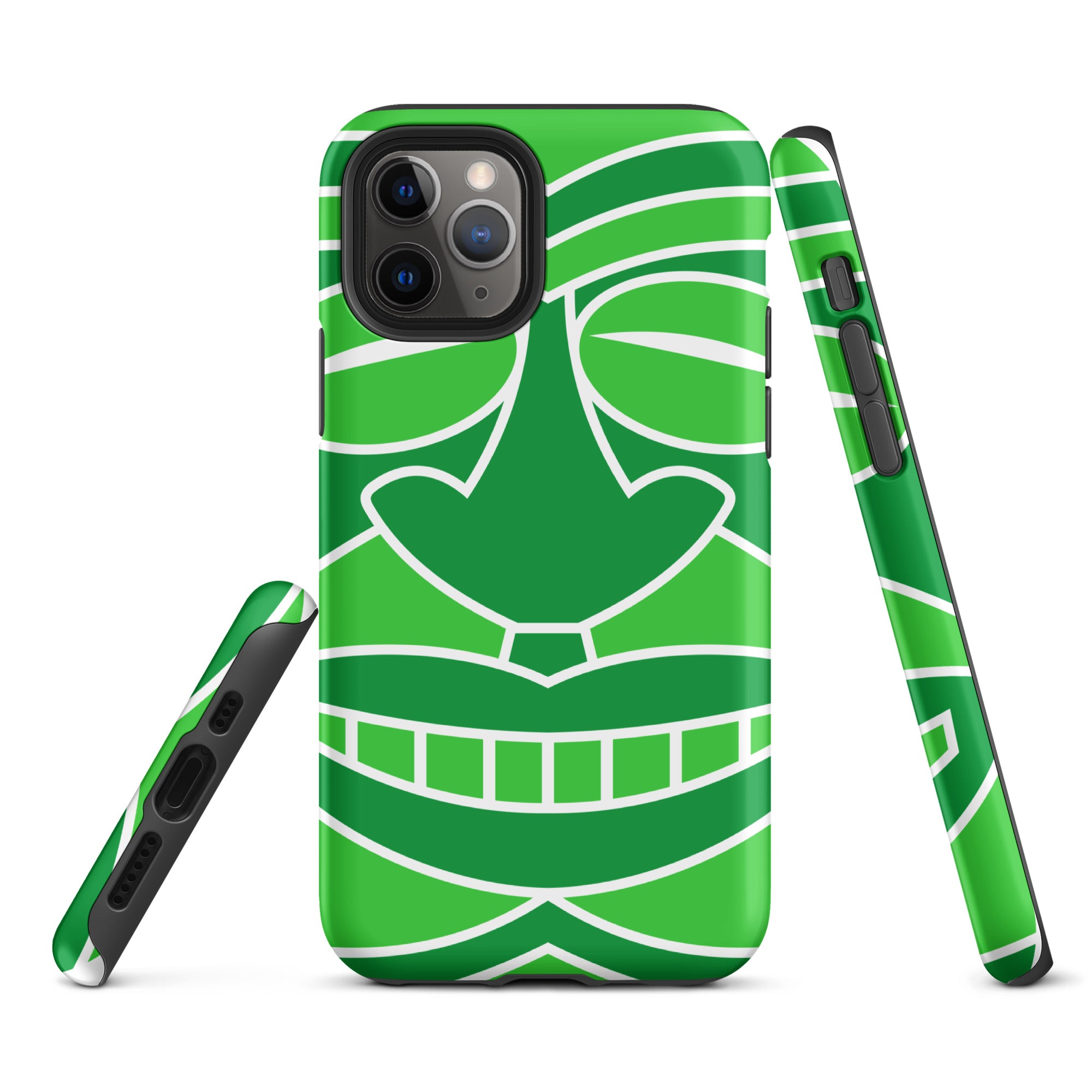 Tough Case for iPhone®- Totem Mask Green