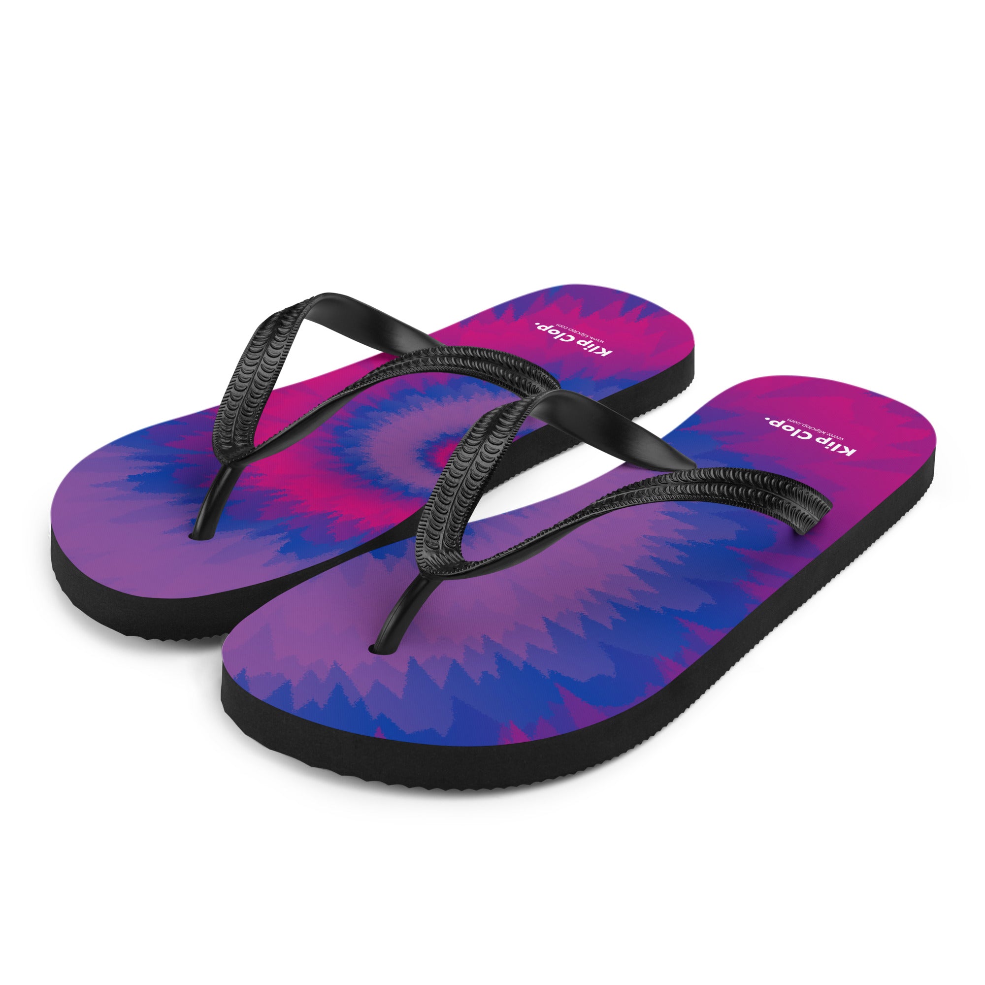 Flip-Flops-Tie Dye Spiral-Bisexual