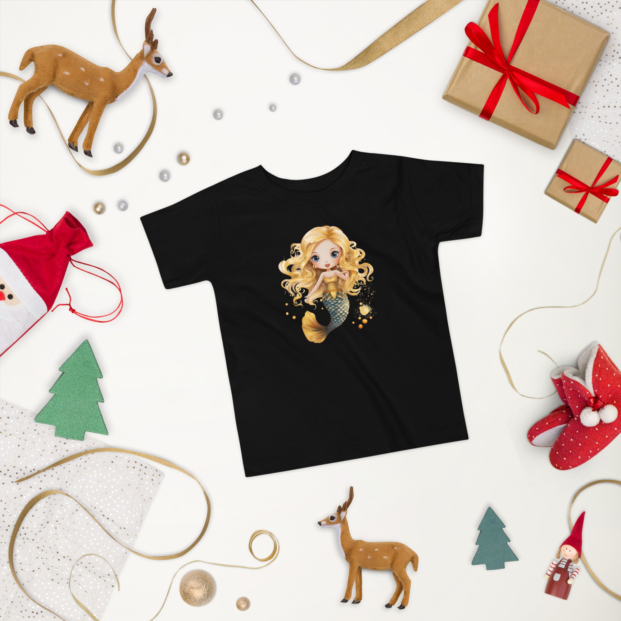 Toddler Short Sleeve Tee- Cute Mermaid