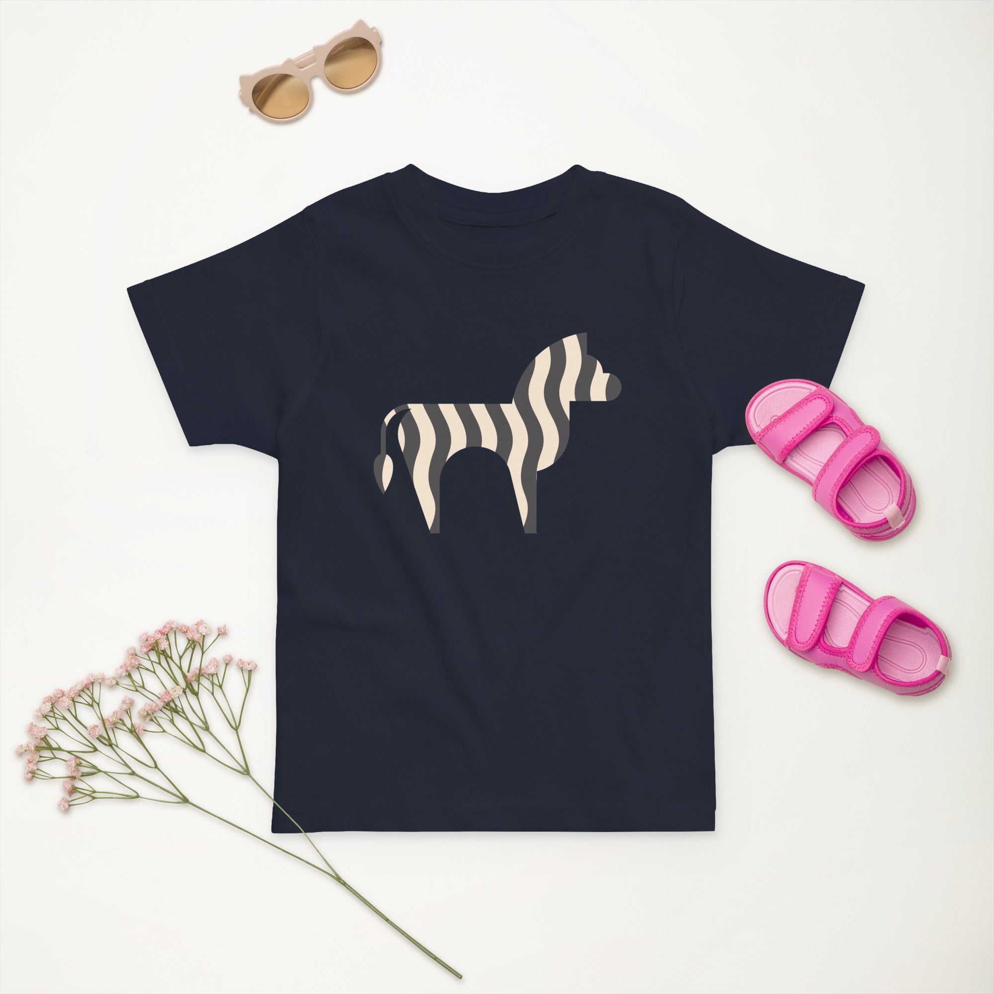 Toddler jersey t-shirt-Zebra