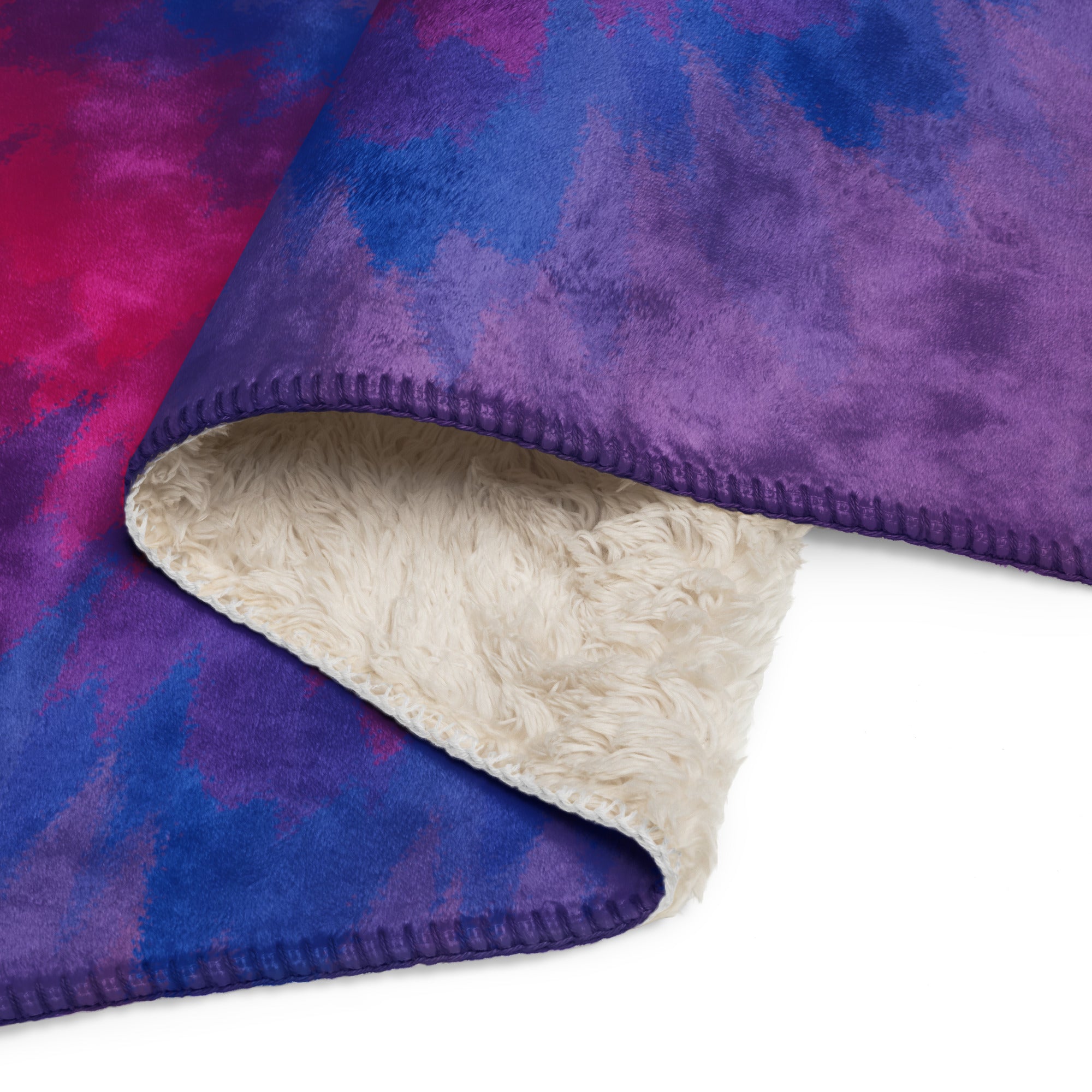 Sherpa blanket- Tie Dye Spiral-Bisexual