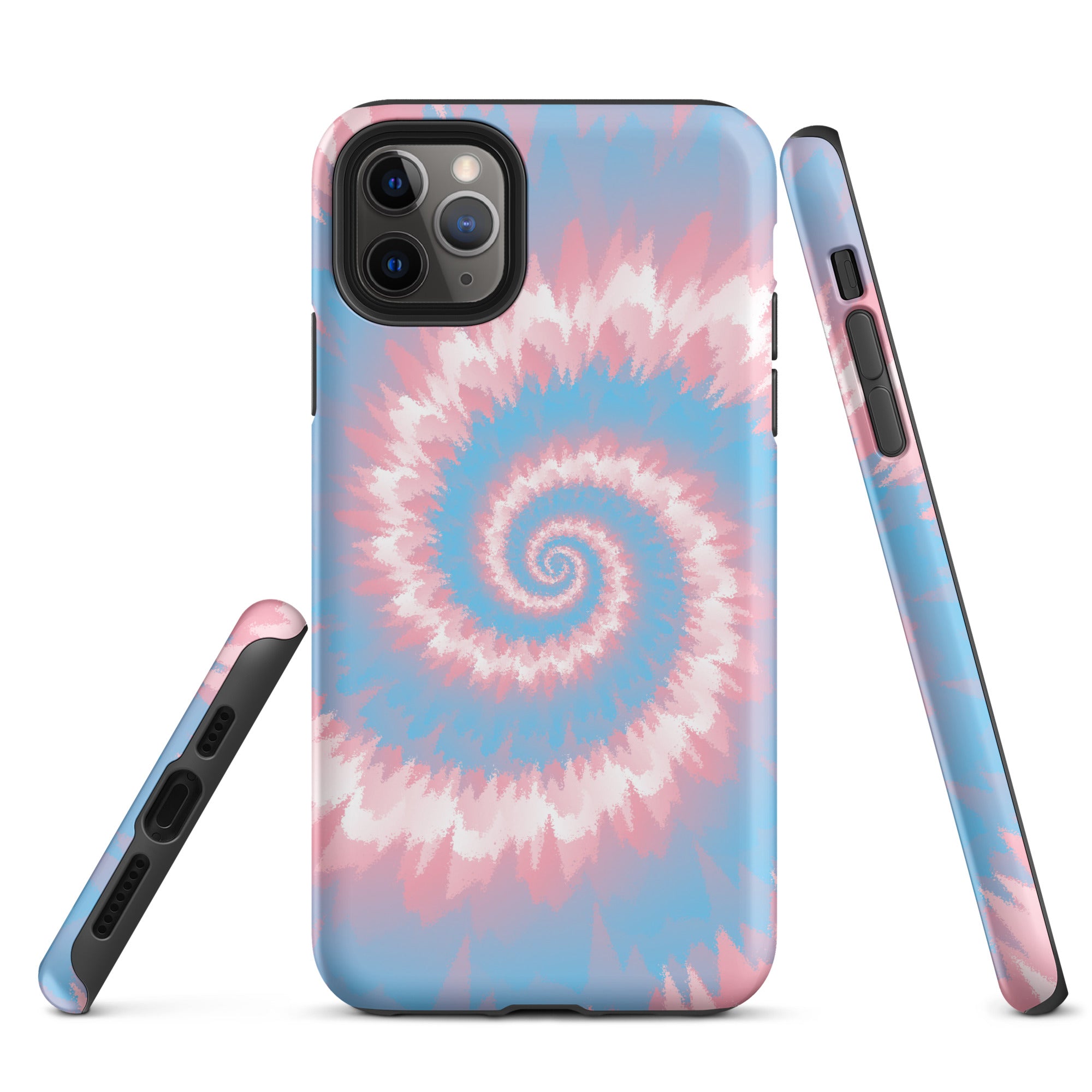 Tough Case for iPhone®-Tie Dye Spiral - Transgender