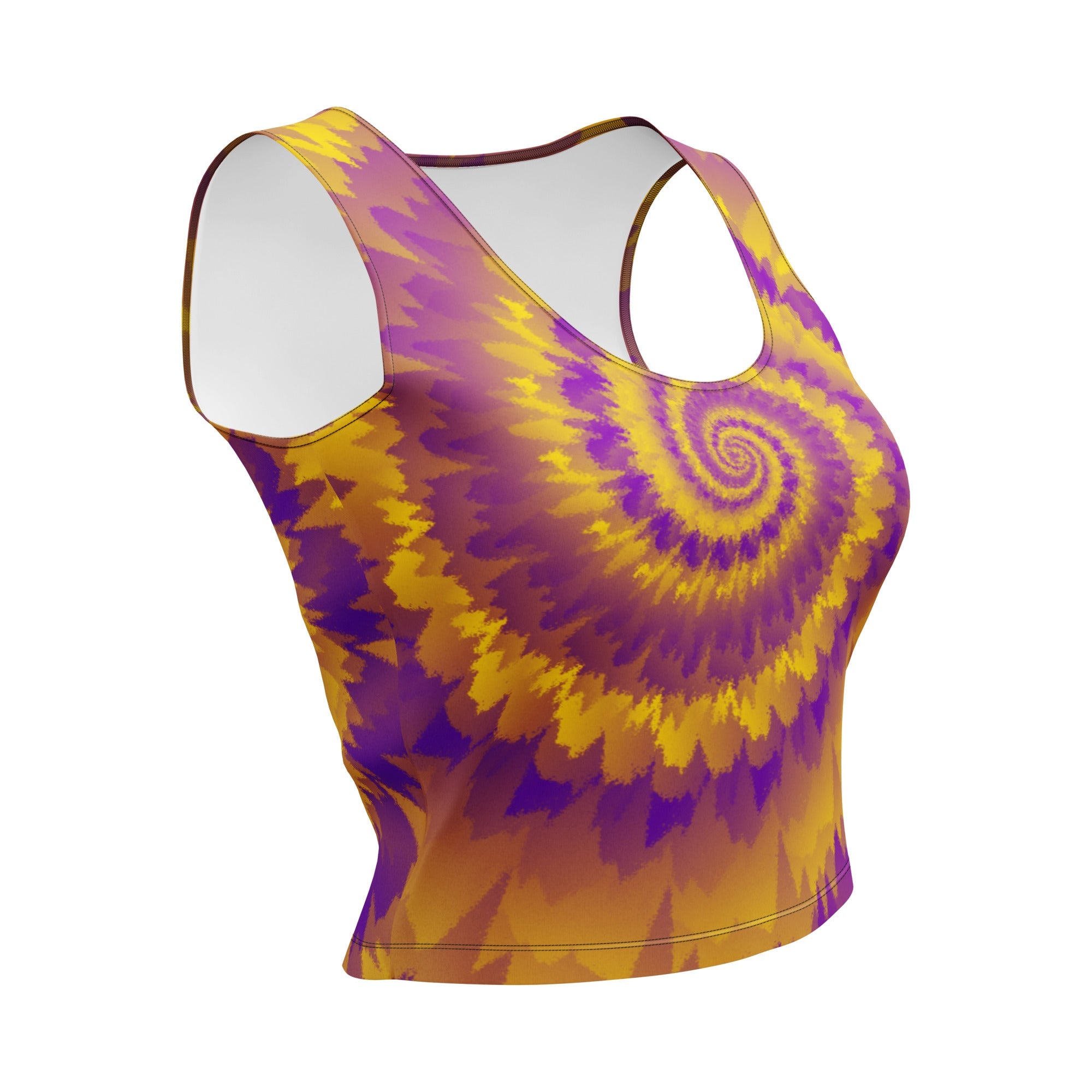 Crop Top-Tie Dye Spiral - Intersex